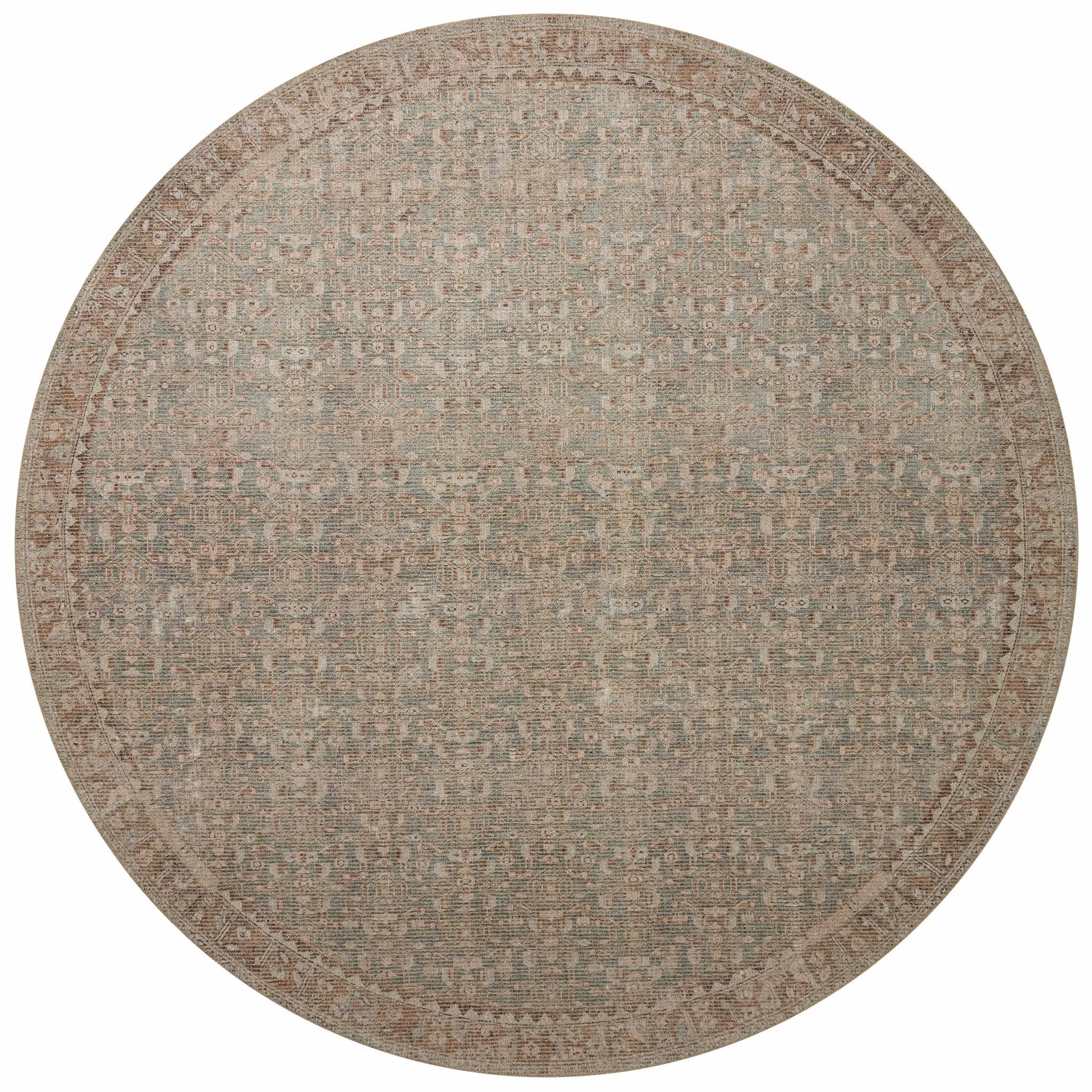 Aubrey AUB-04 Sage / Bark Area Rug by Angela Rose x Loloi