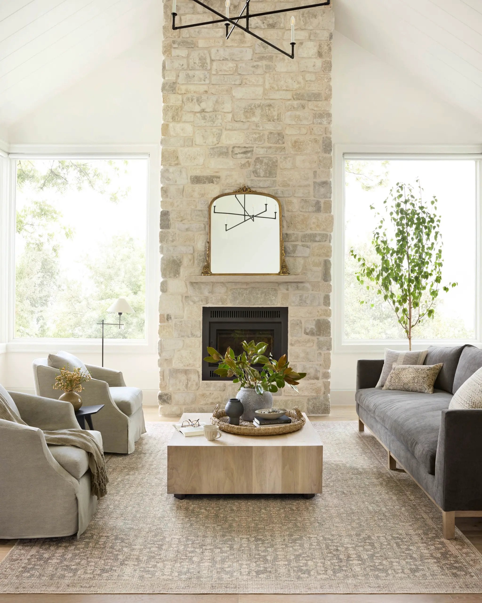 Aubrey AUB-04 Sage / Bark Area Rug by Angela Rose x Loloi