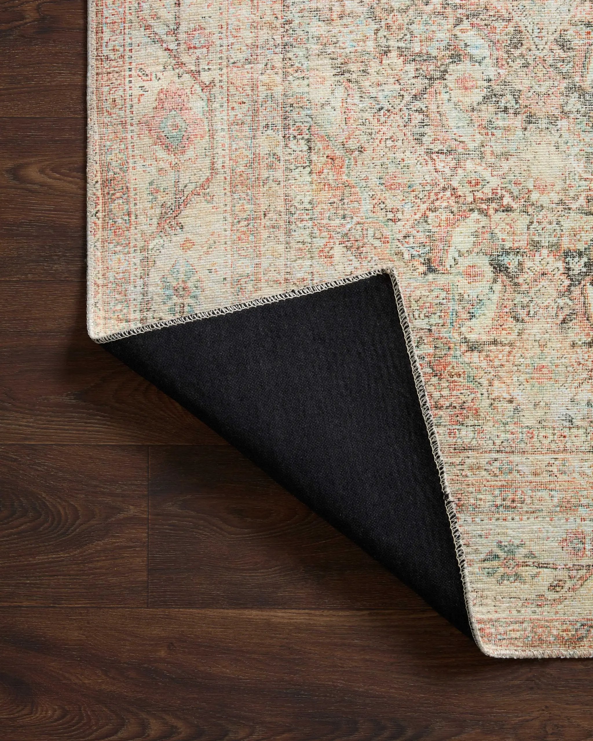 Adrian ADR-01 Natural / Apricot Area Rug by Loloi
