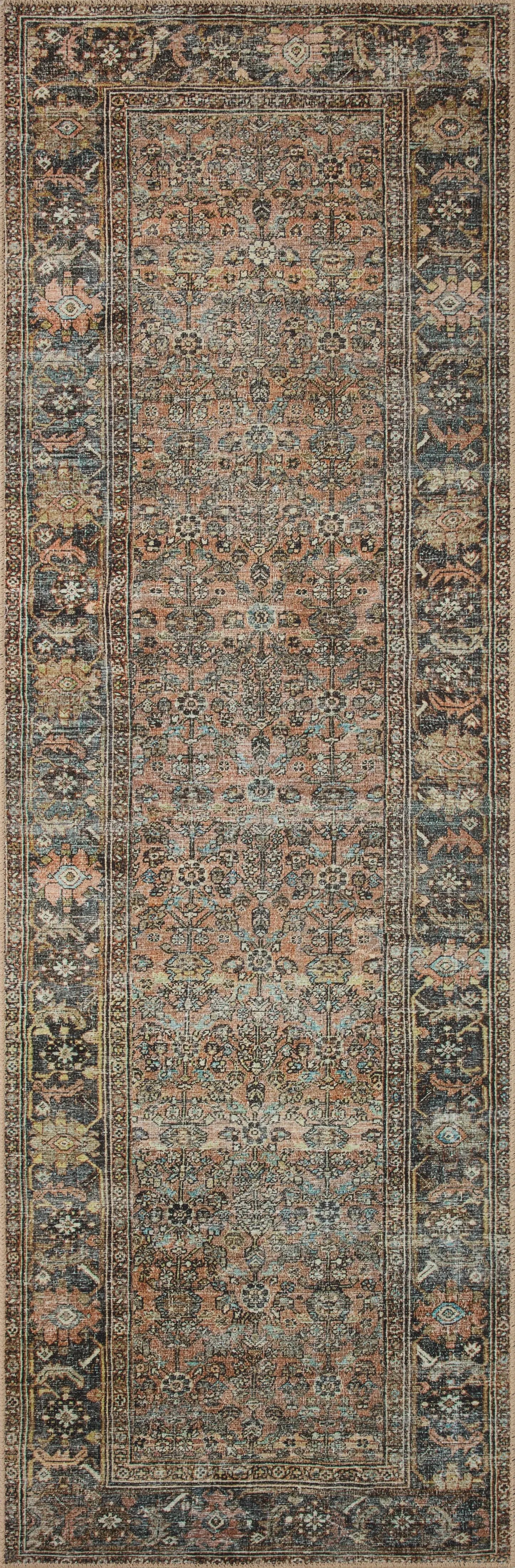 Adrian ADR-03 Terracotta / Multi Area Rug by Loloi