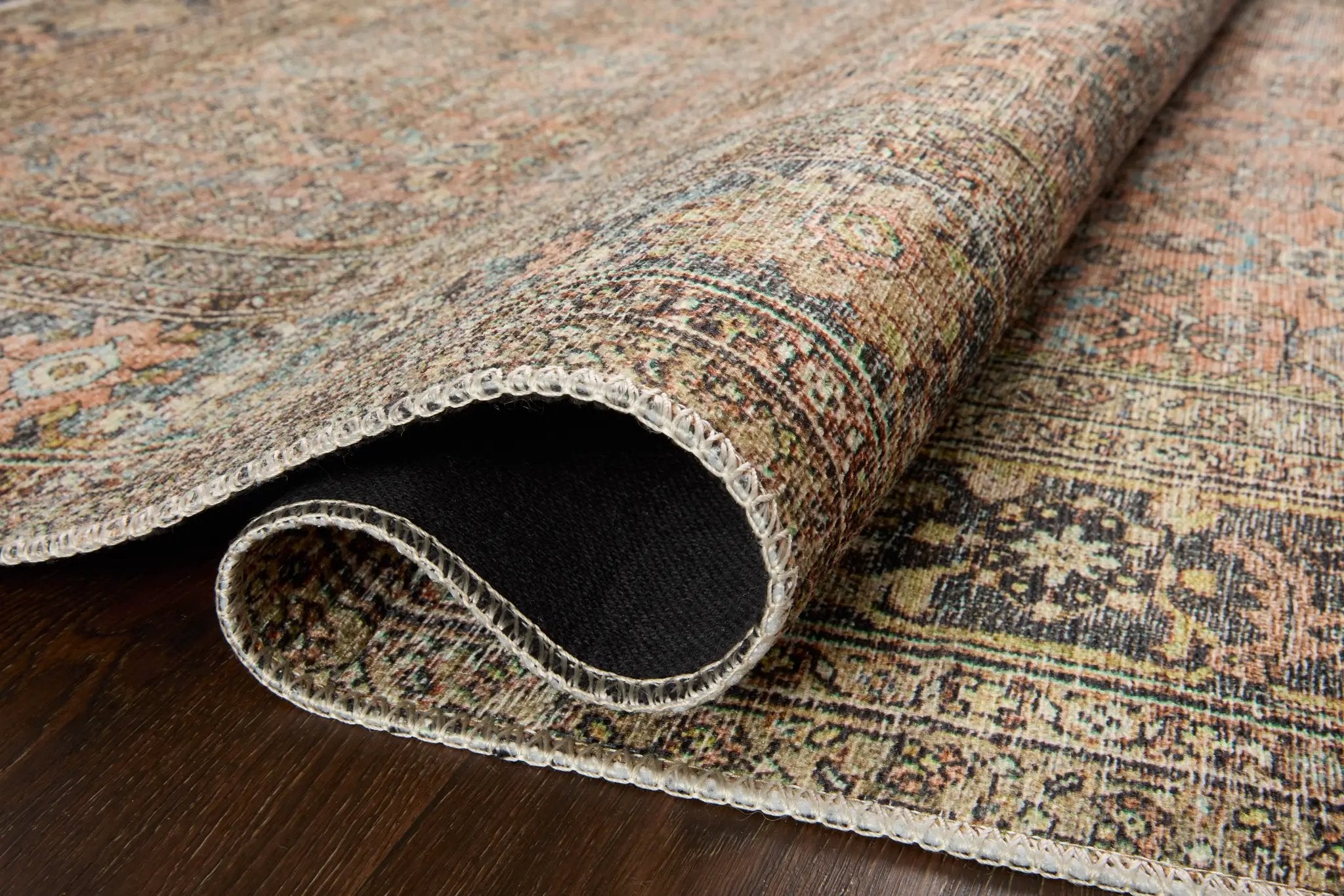 Adrian ADR-03 Terracotta / Multi Area Rug by Loloi