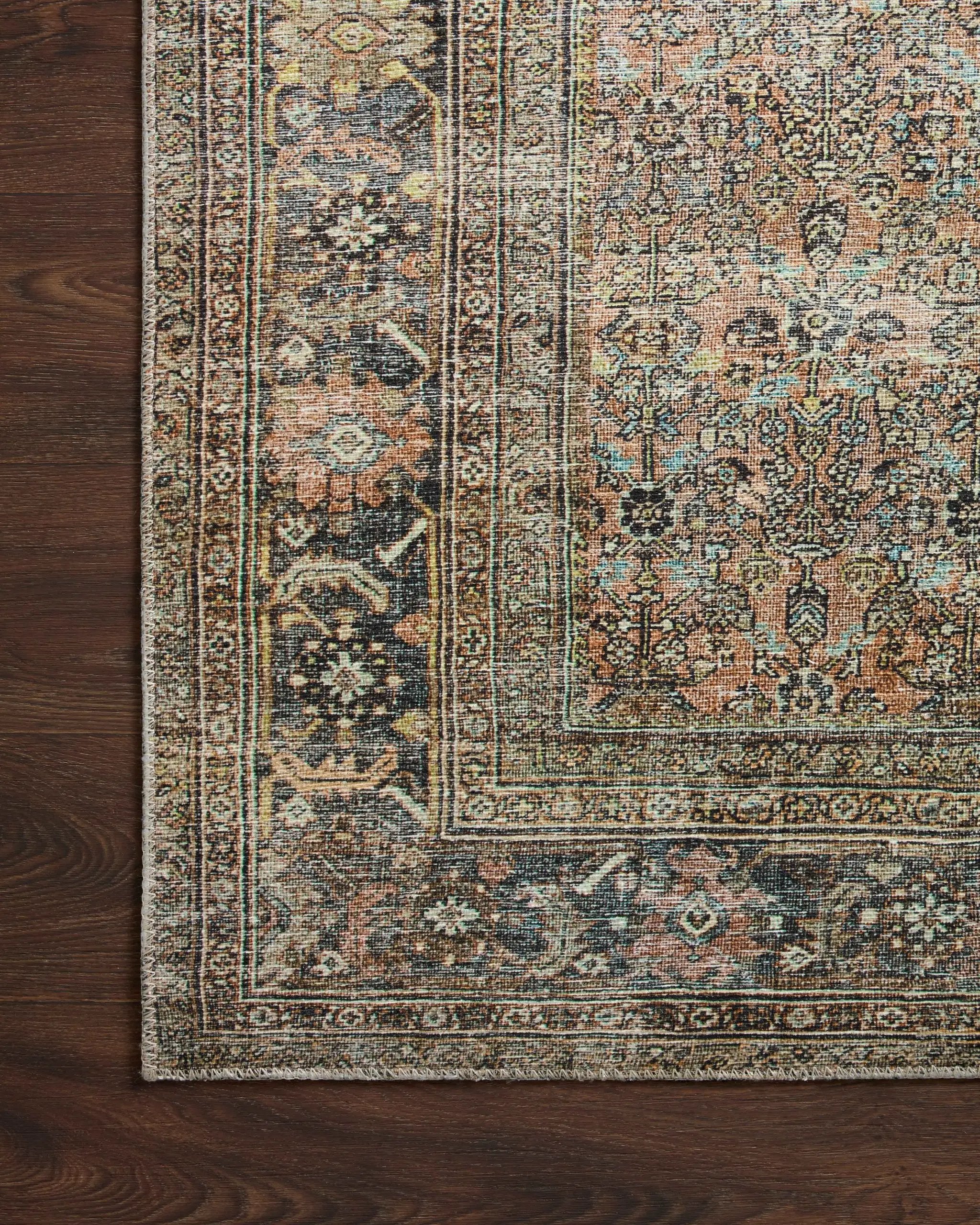 Adrian ADR-03 Terracotta / Multi Area Rug by Loloi