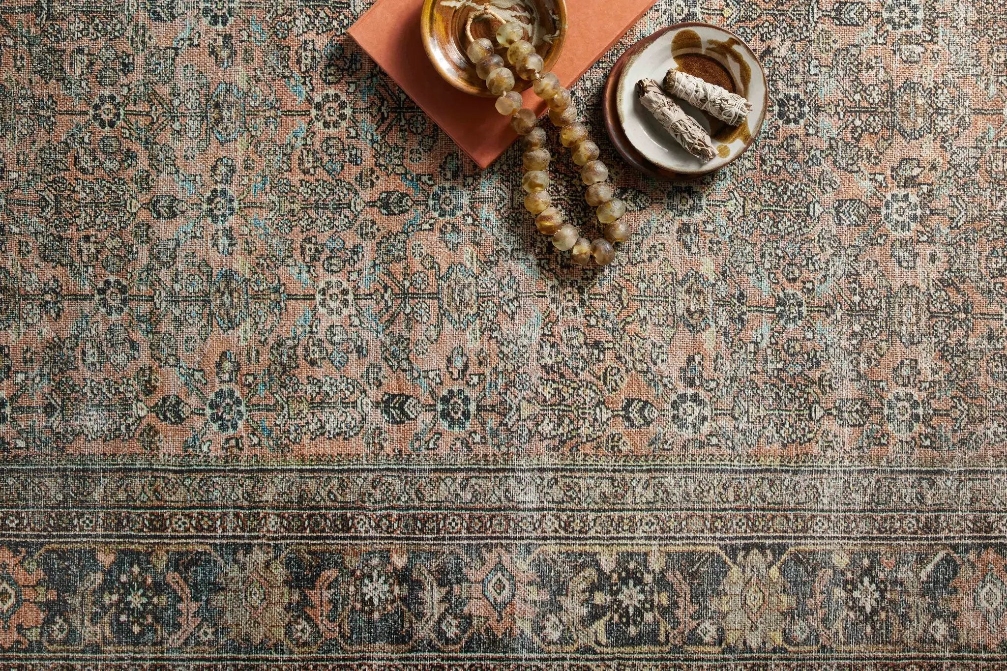 Adrian ADR-03 Terracotta / Multi Area Rug by Loloi