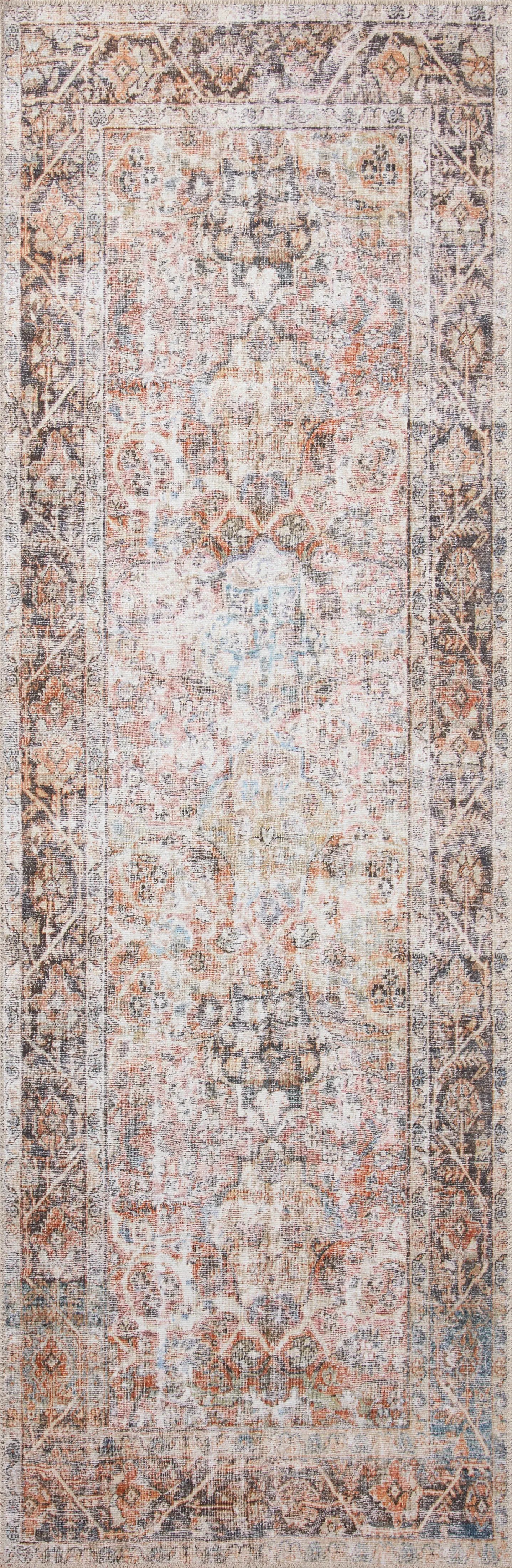 Adrian ADR-05 Sunset / Charcoal Area Rug by Loloi