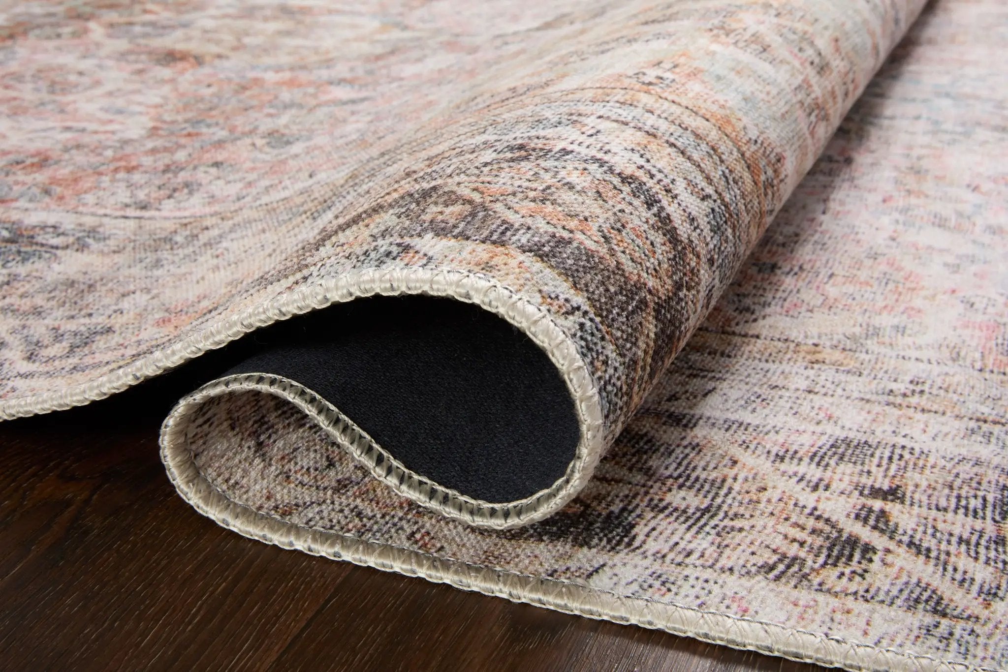 Adrian ADR-05 Sunset / Charcoal Area Rug by Loloi