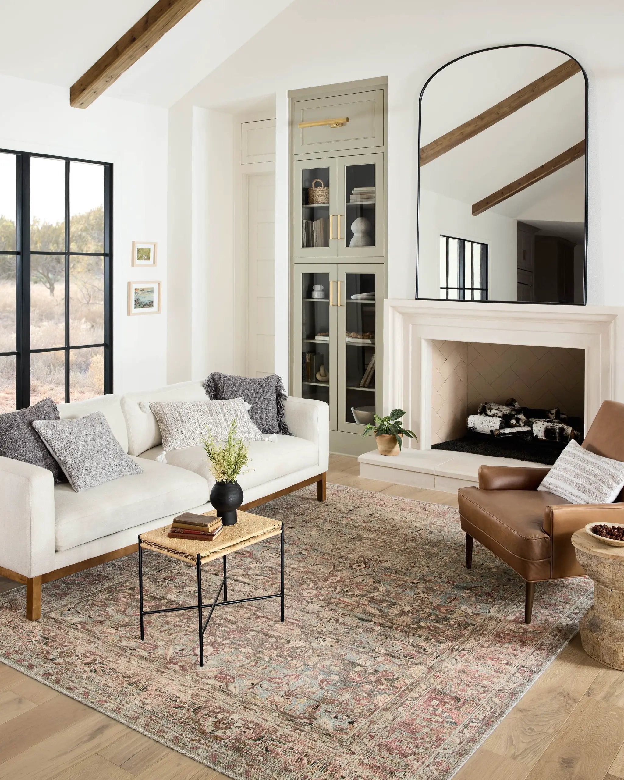 Adrian ADR-06 Ocean / Clay Area Rug by Loloi