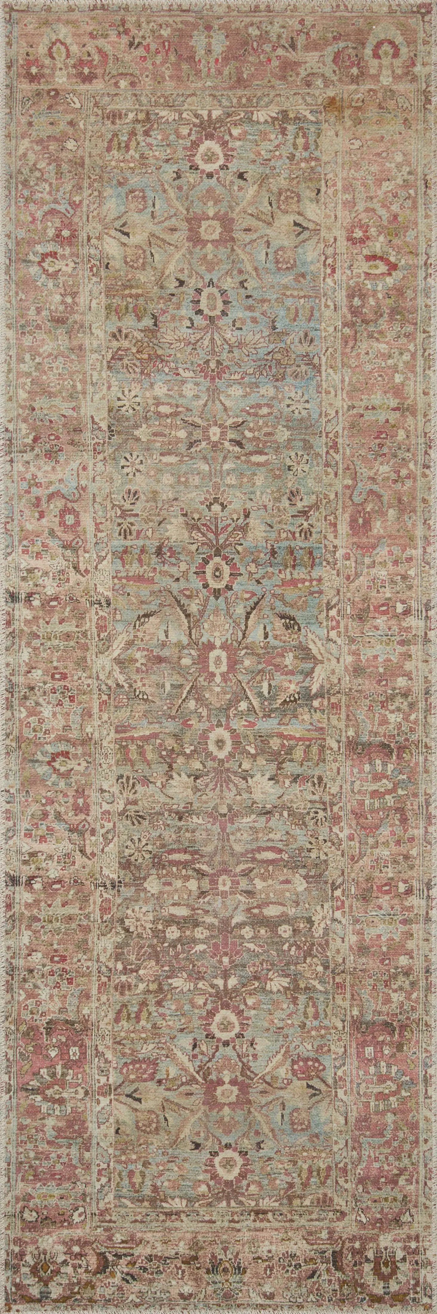 Adrian ADR-06 Ocean / Clay Area Rug by Loloi