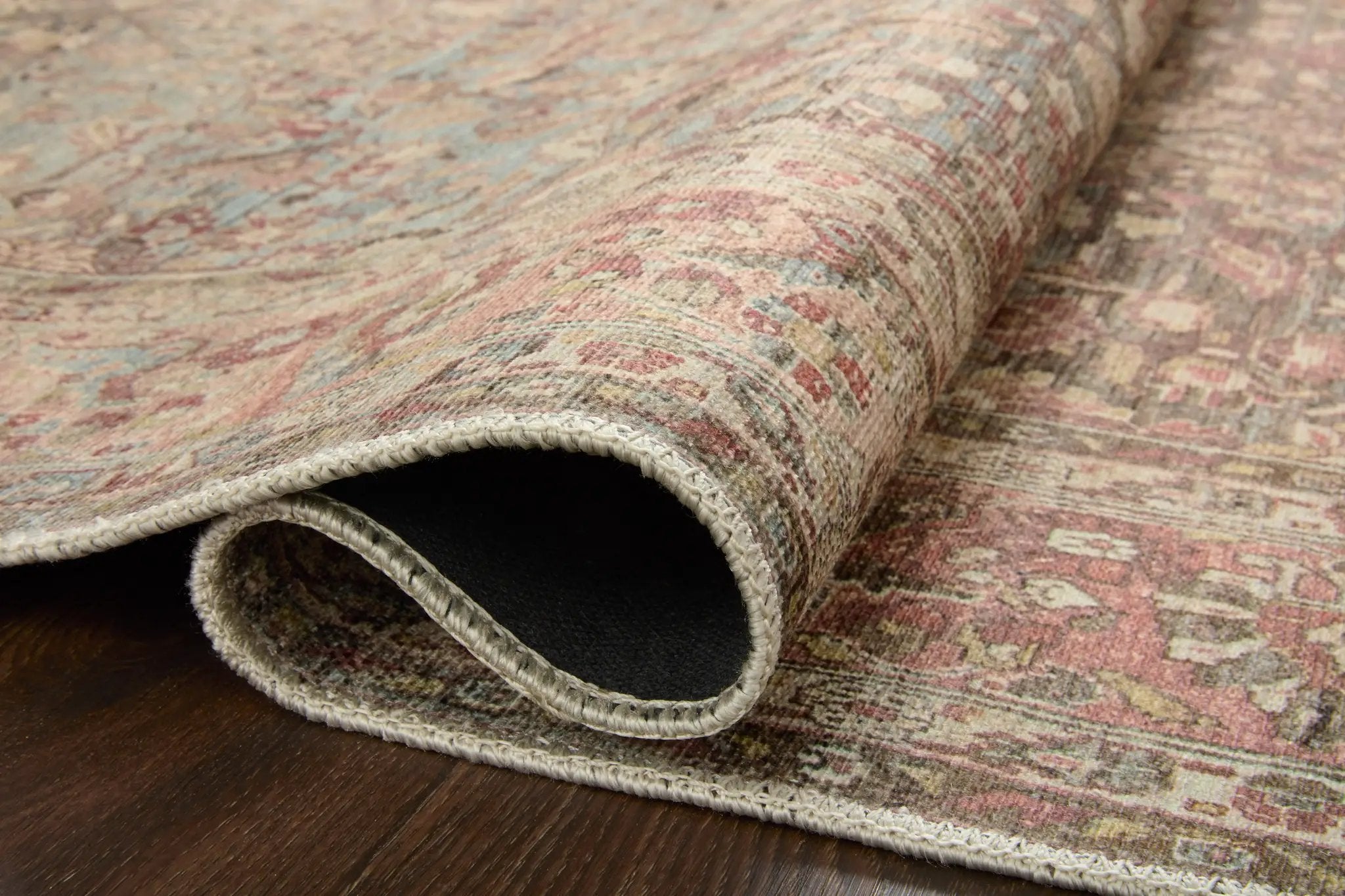 Adrian ADR-06 Ocean / Clay Area Rug by Loloi