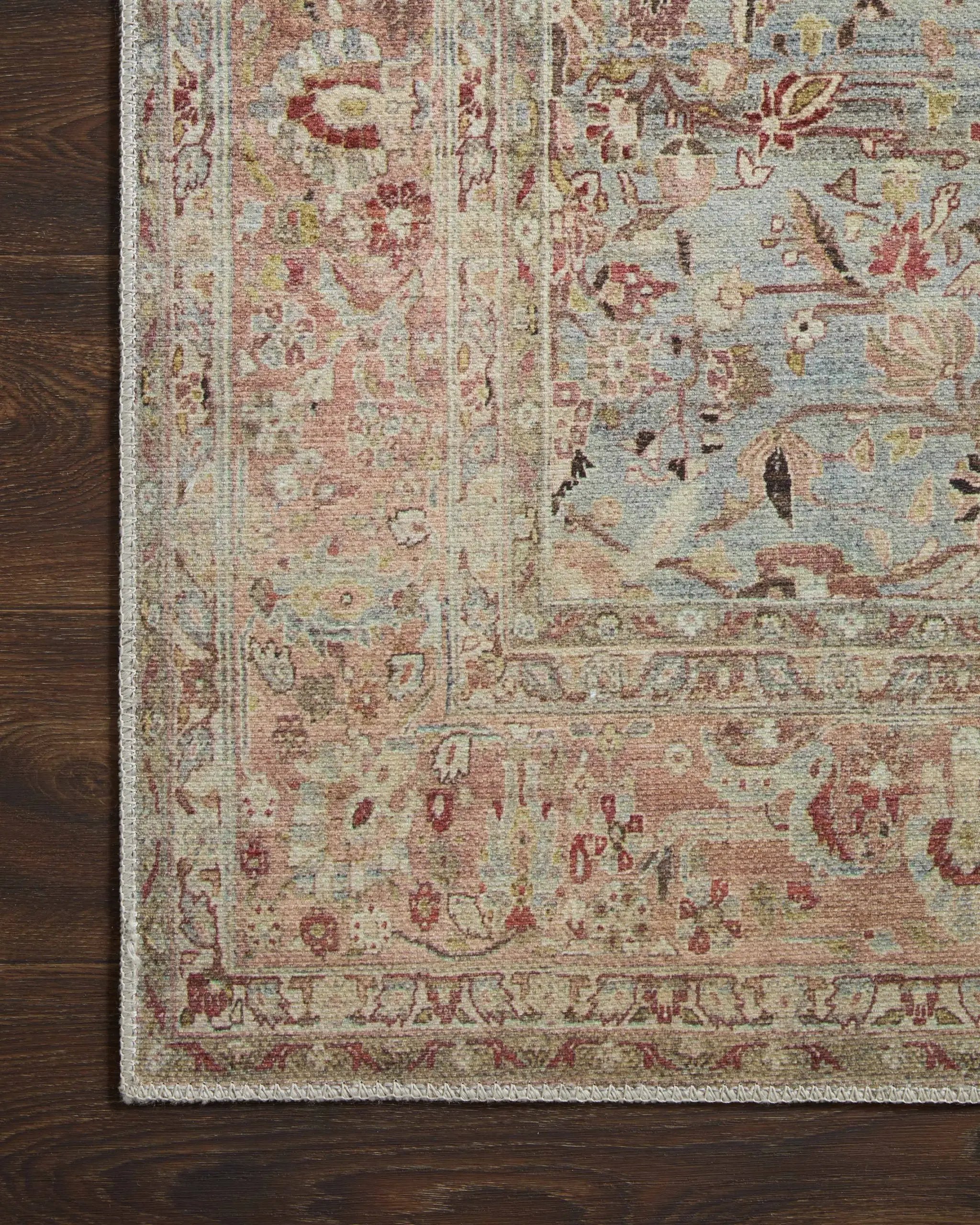 Adrian ADR-06 Ocean / Clay Area Rug by Loloi
