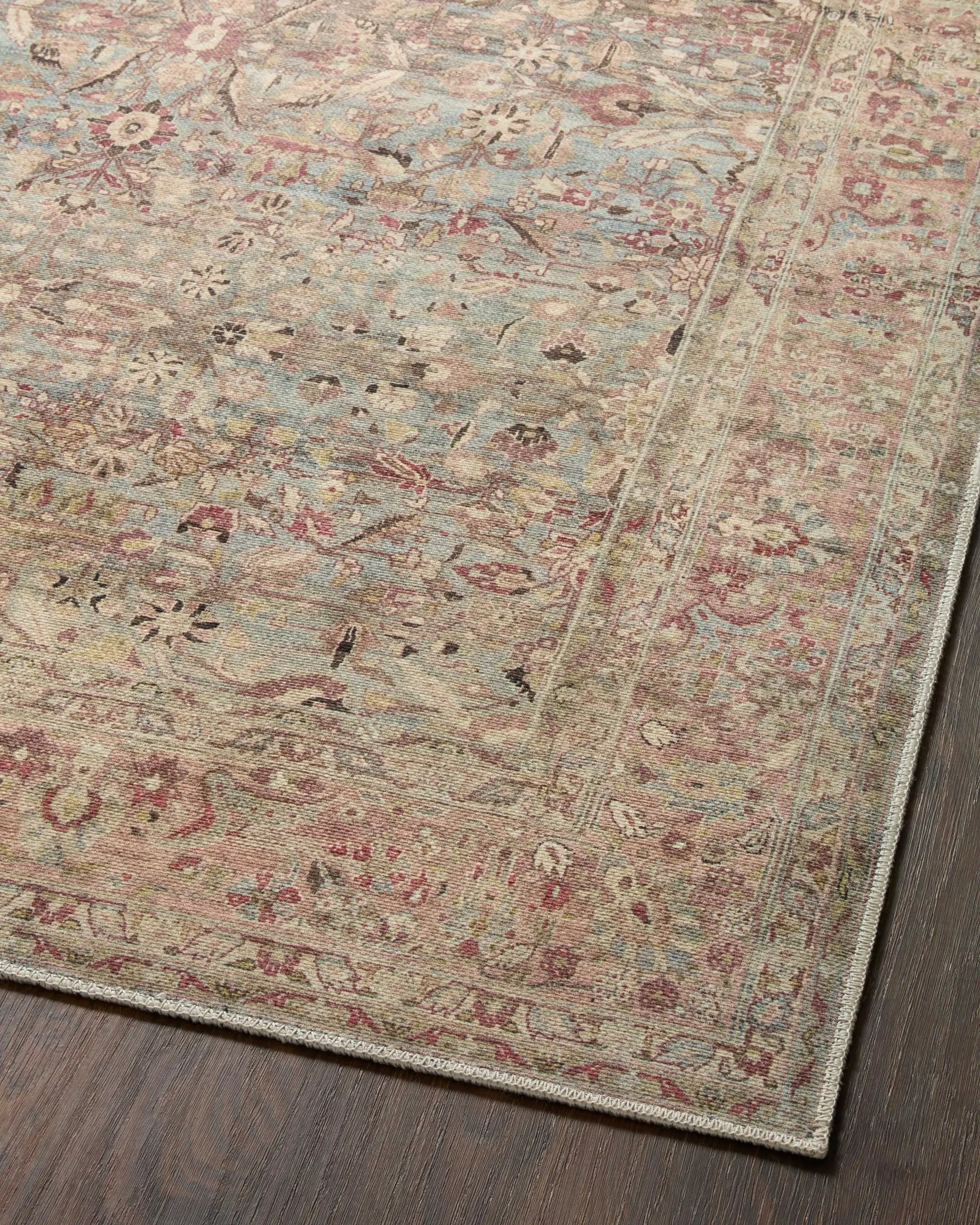 Adrian ADR-06 Ocean / Clay Area Rug by Loloi