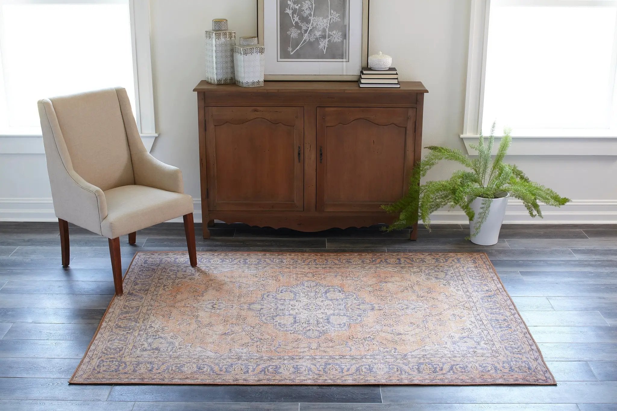 Afshar AFS11 Copper Area Rug by Momeni