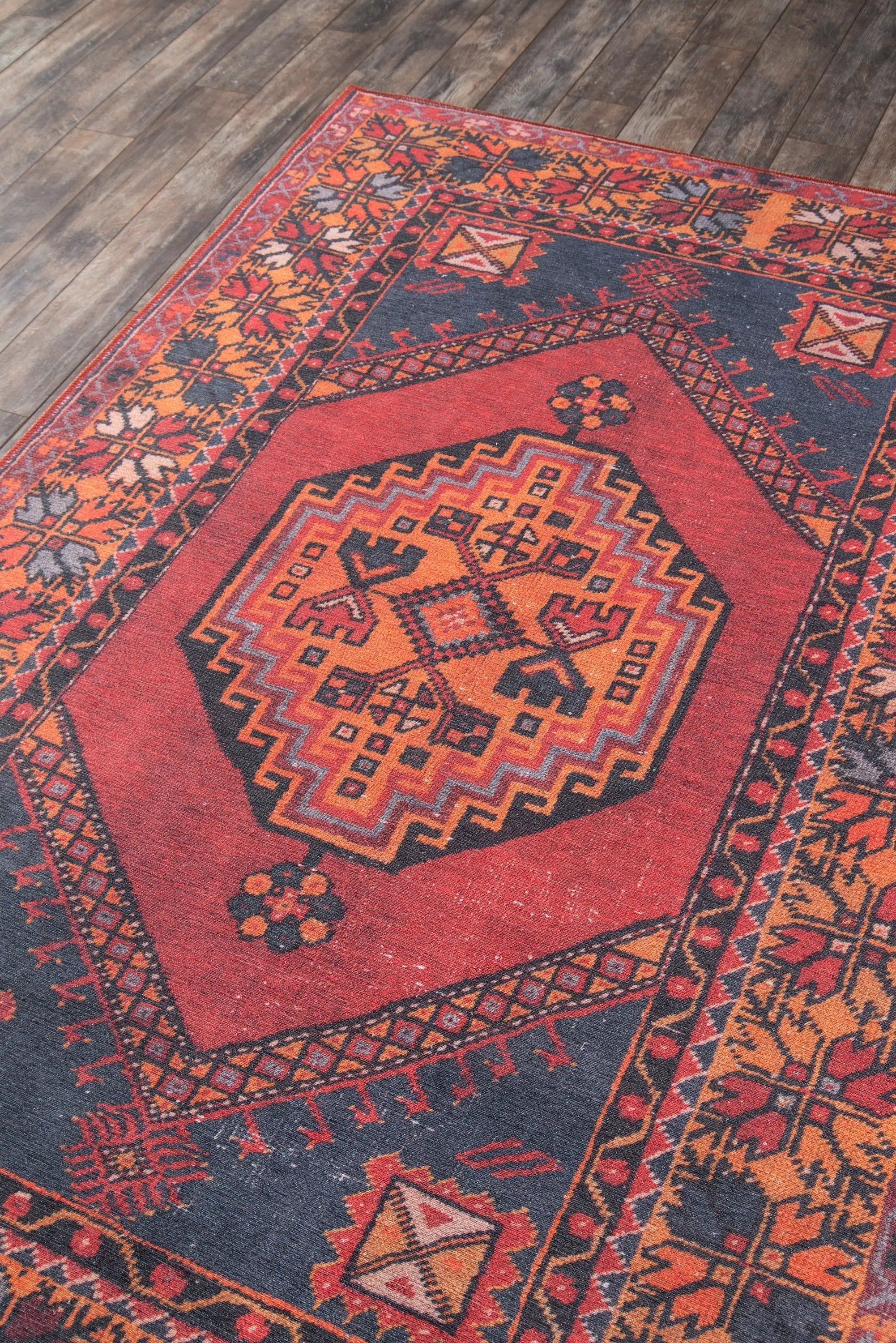 Afshar AFS16 Red Area Rug by Momeni