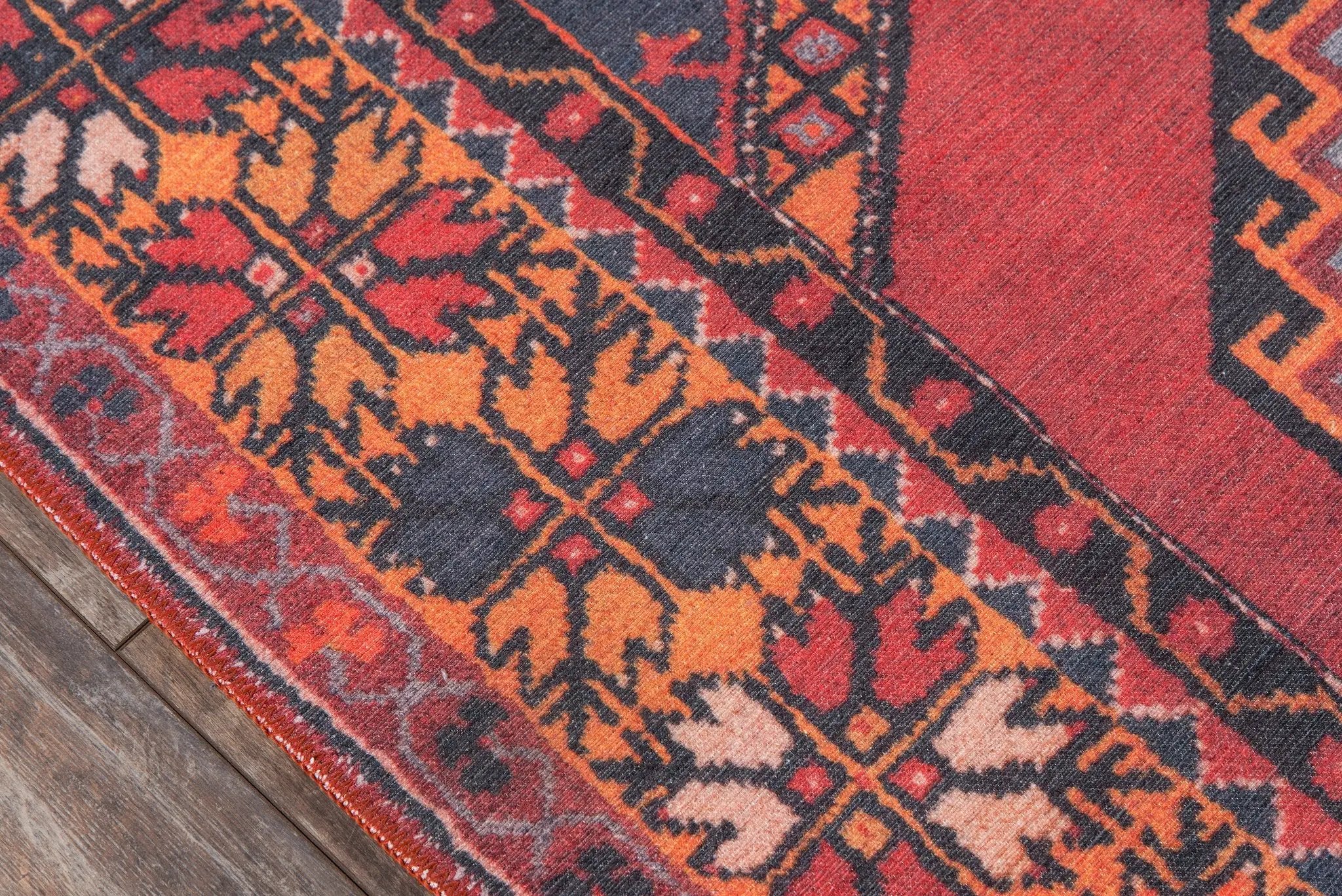 Afshar AFS16 Red Area Rug by Momeni