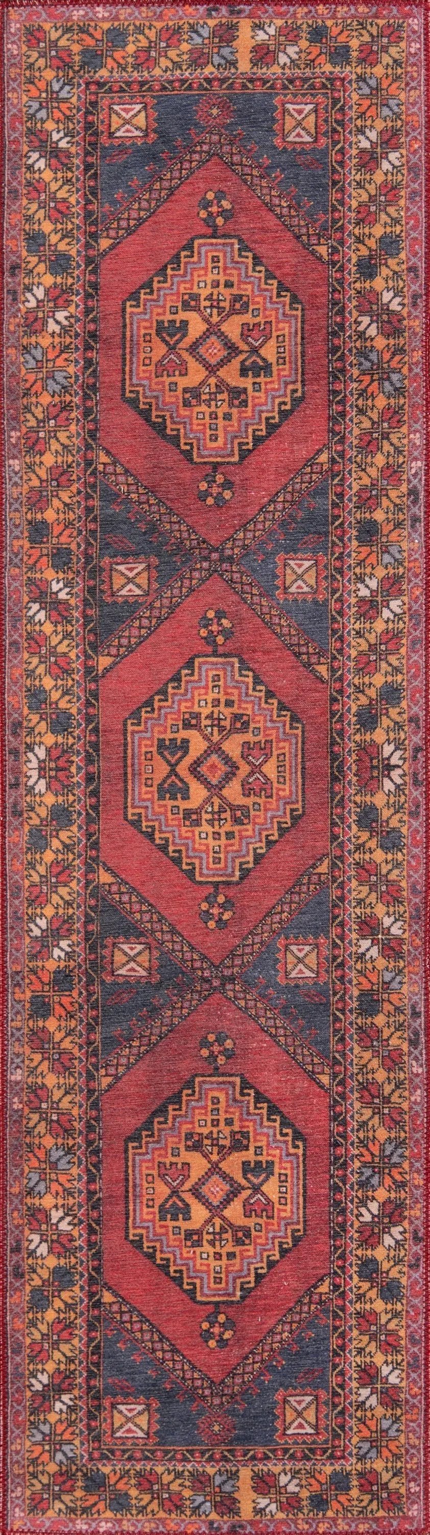 Afshar AFS16 Red Area Rug by Momeni