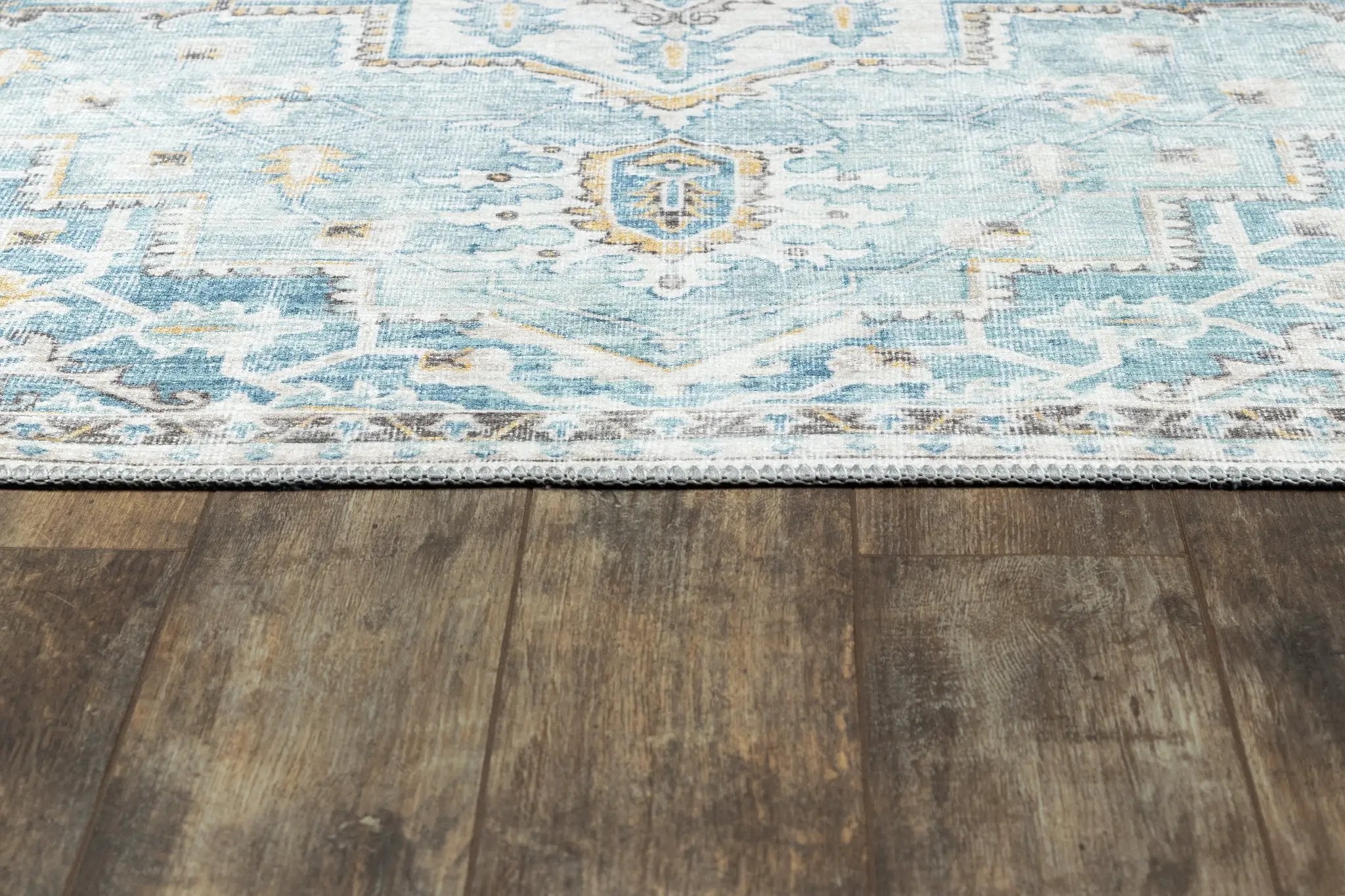 Afshar AFS32 Light-Blue Area Rug by Momeni