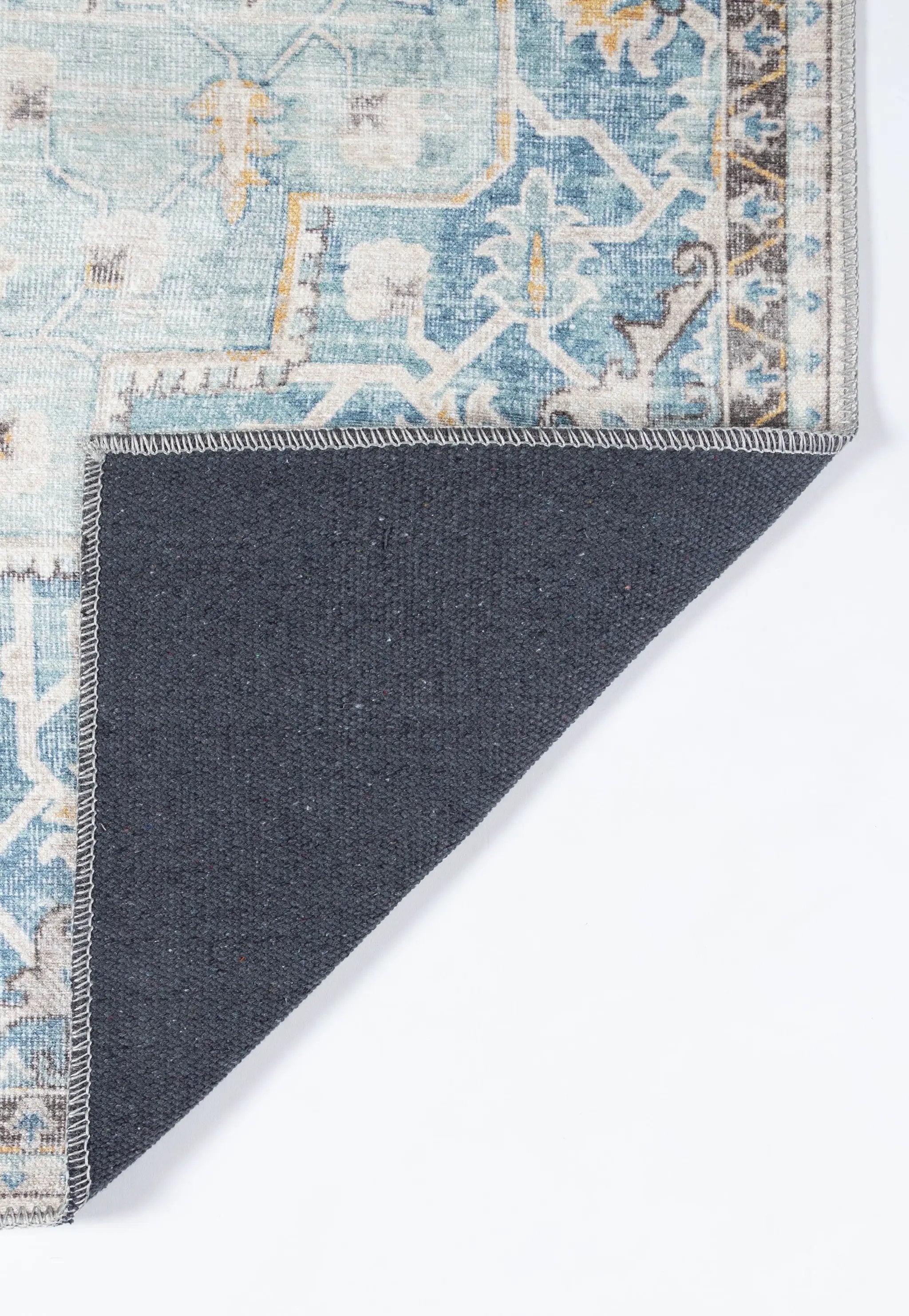 Afshar AFS32 Light-Blue Area Rug by Momeni
