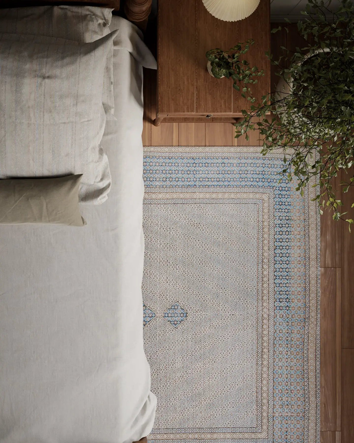 Afshar AFS34 Blue Area Rug by Momeni