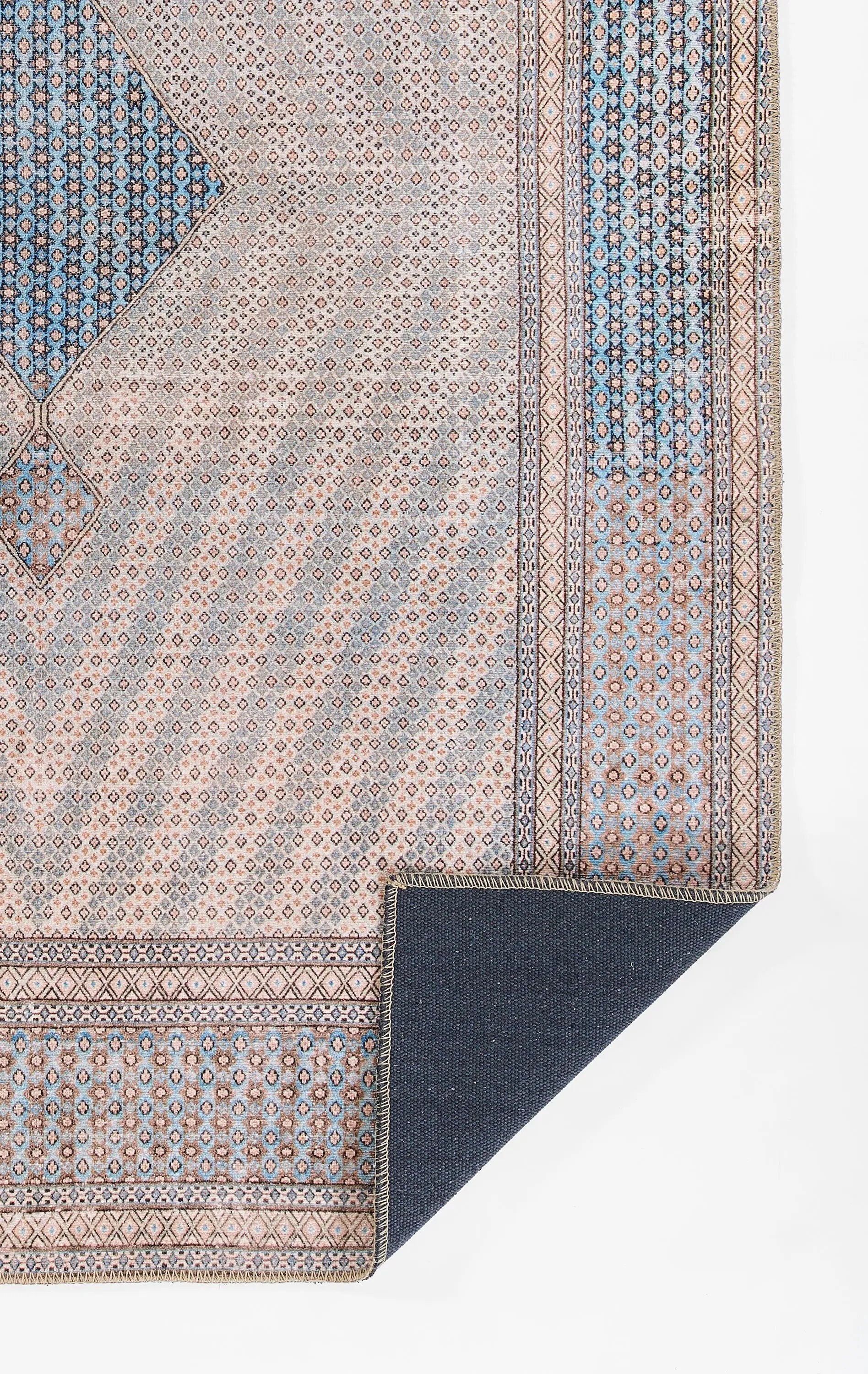 Afshar AFS34 Blue Area Rug by Momeni