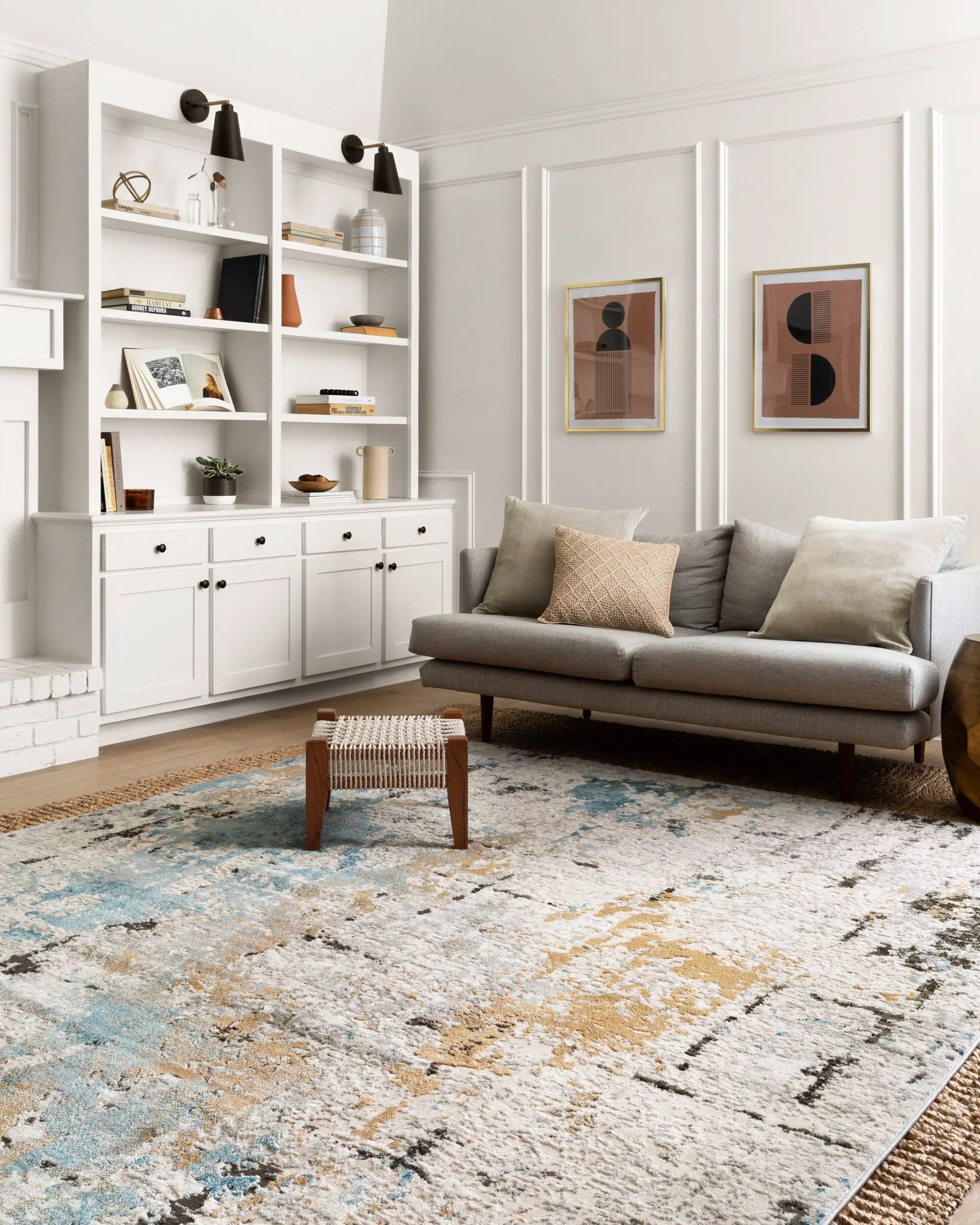 Alchemy ALC-01 Stone / Slate Area Rug by Loloi