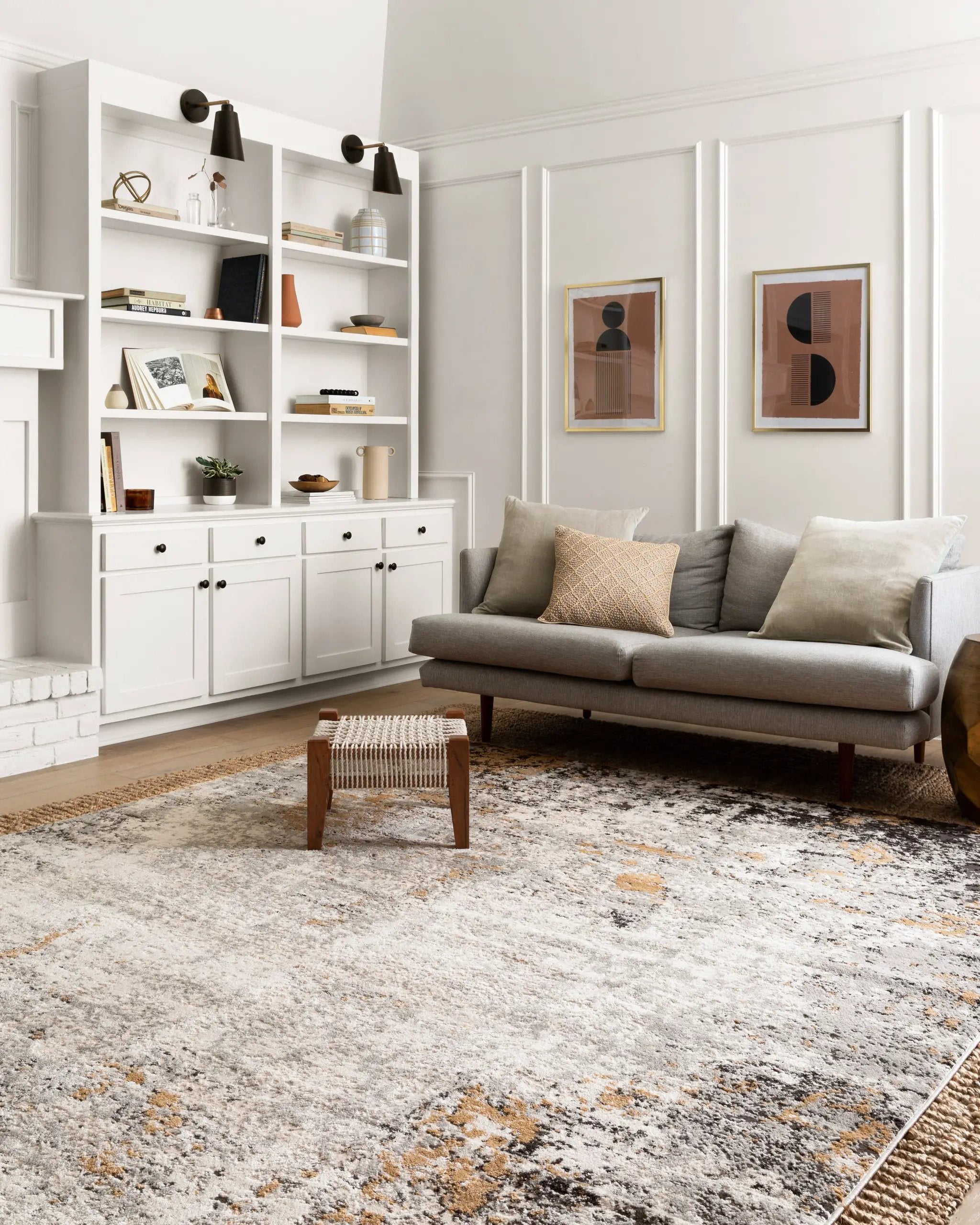 Alchemy ALC-02 Granite / Gold Area Rug by Loloi