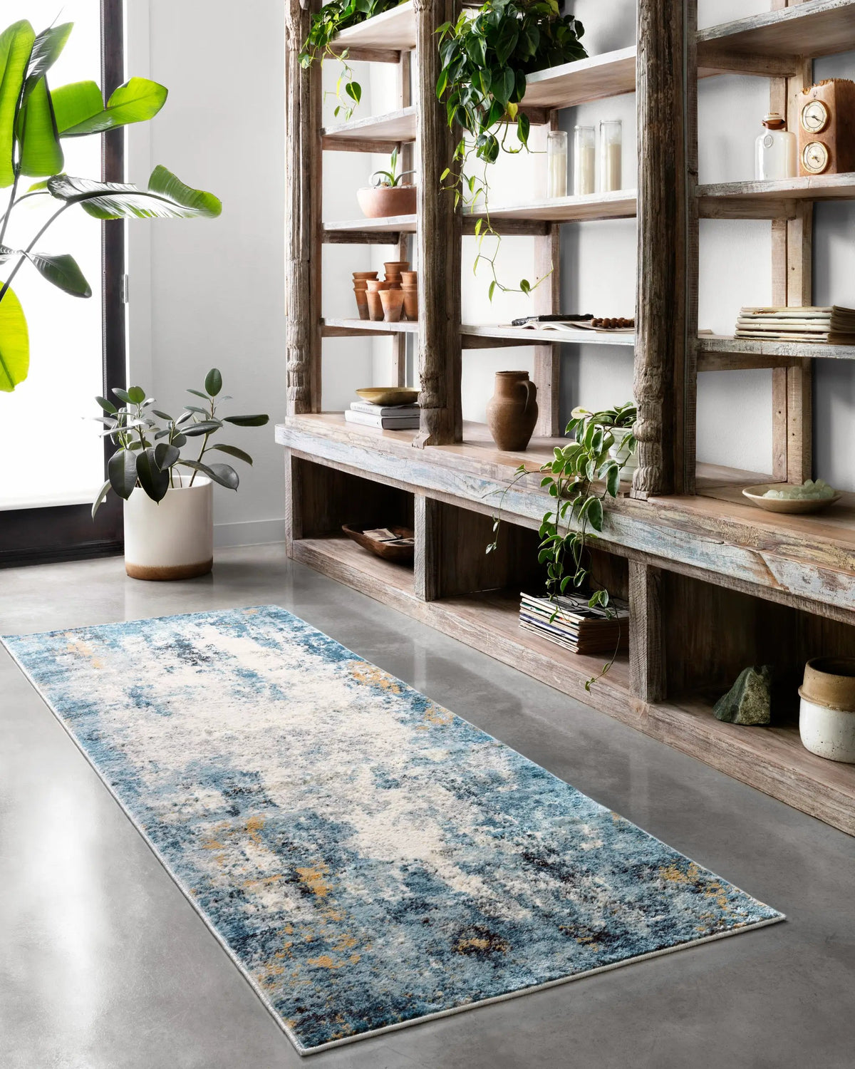 Alchemy ALC-05 Denim / Ivory Area Rug by Loloi