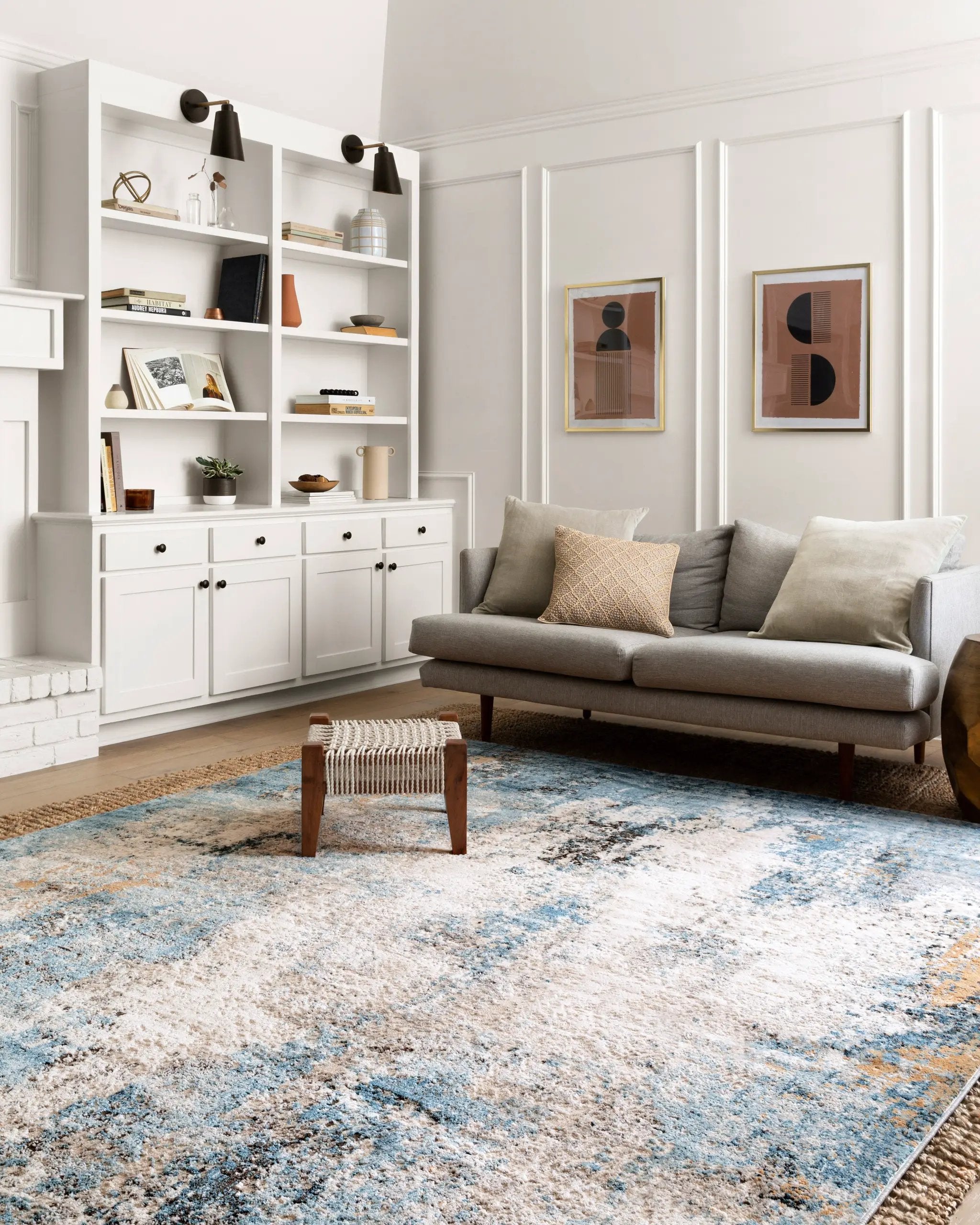Alchemy ALC-05 Denim / Ivory Area Rug by Loloi