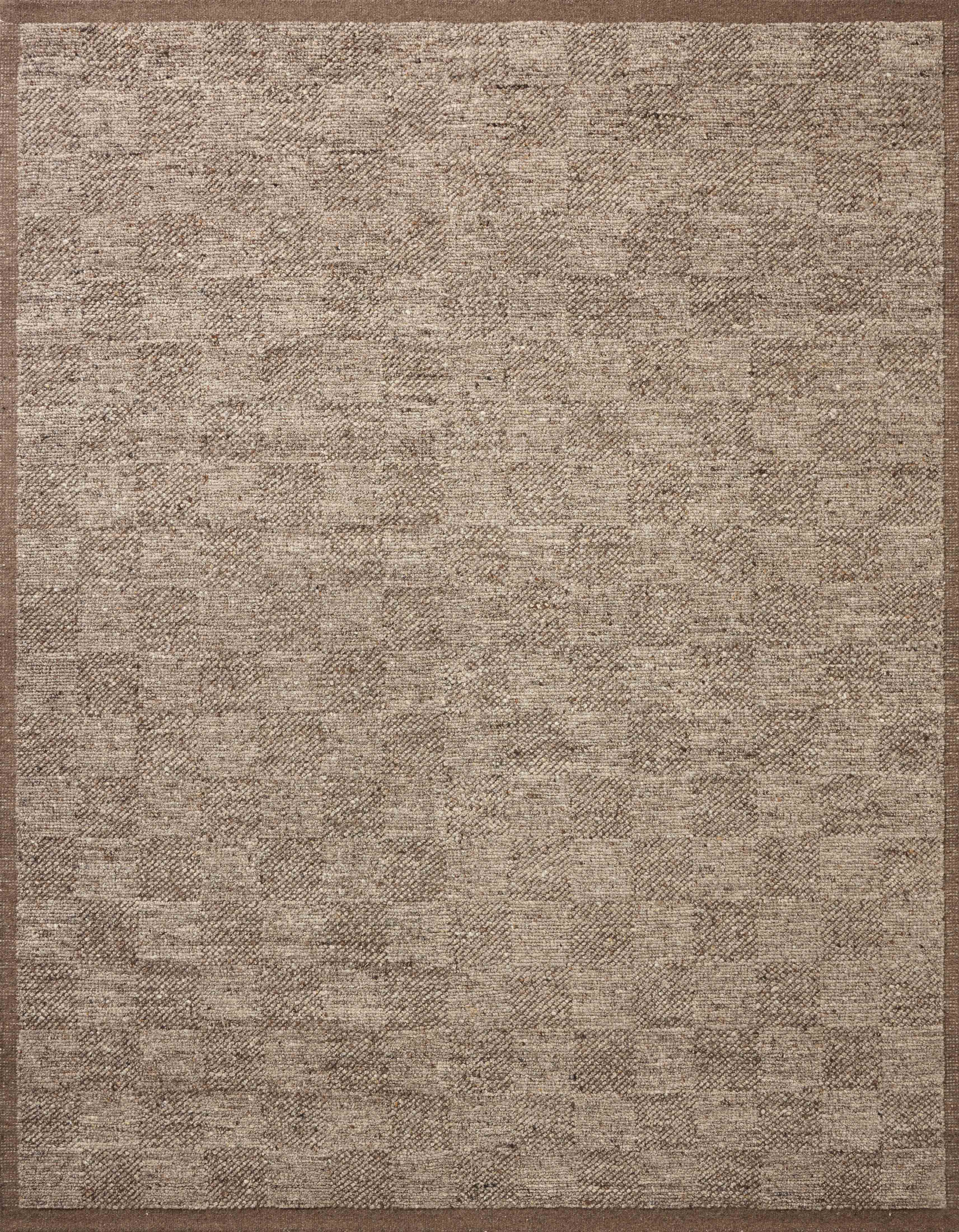 The Alina ALN-01 Bark Area Rug combines grounded bark tones with a hand-woven wool area rug for effortless elegance