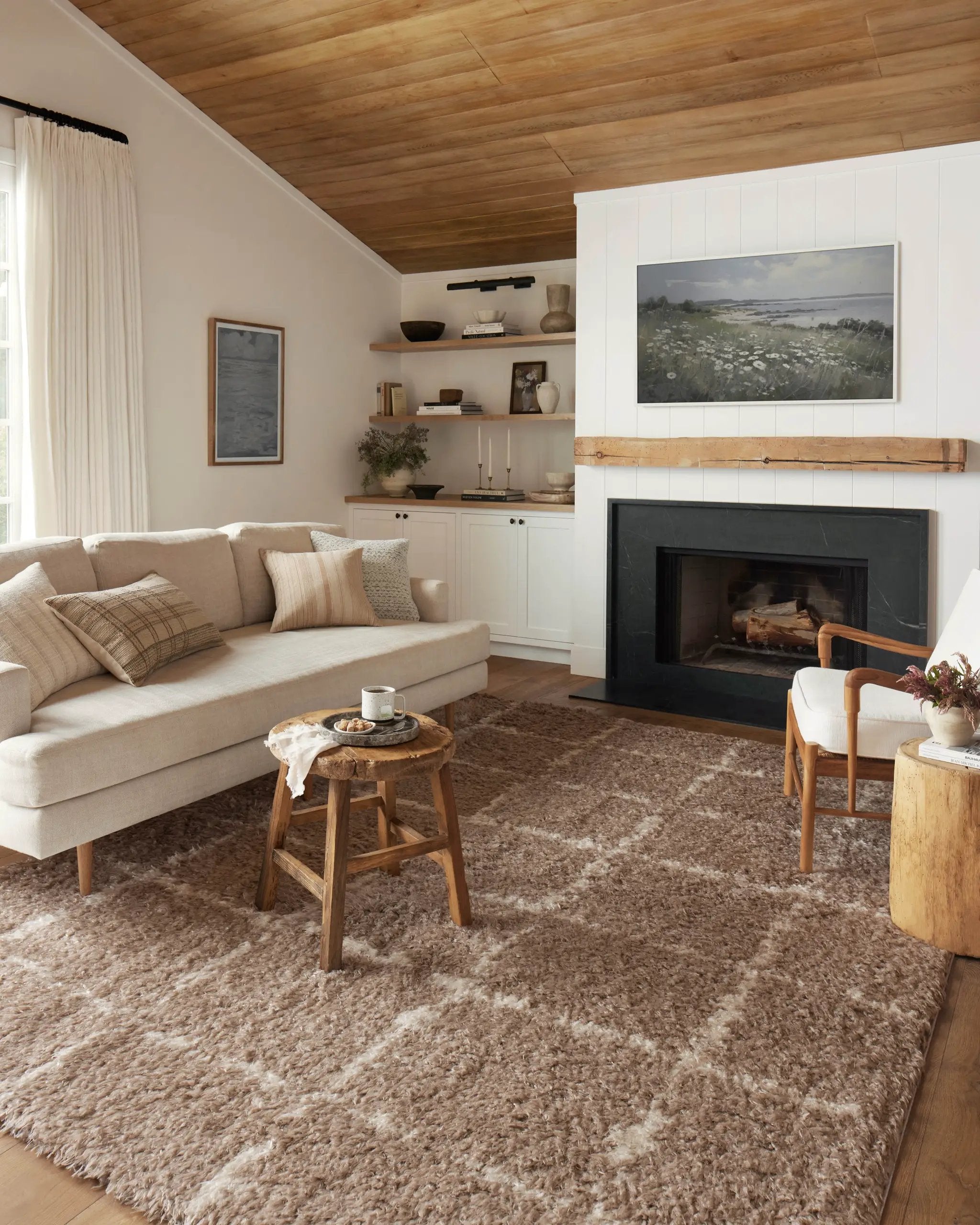 Amira AMI-04 Khaki / Ivory Area Rug by Angela Rose x Loloi