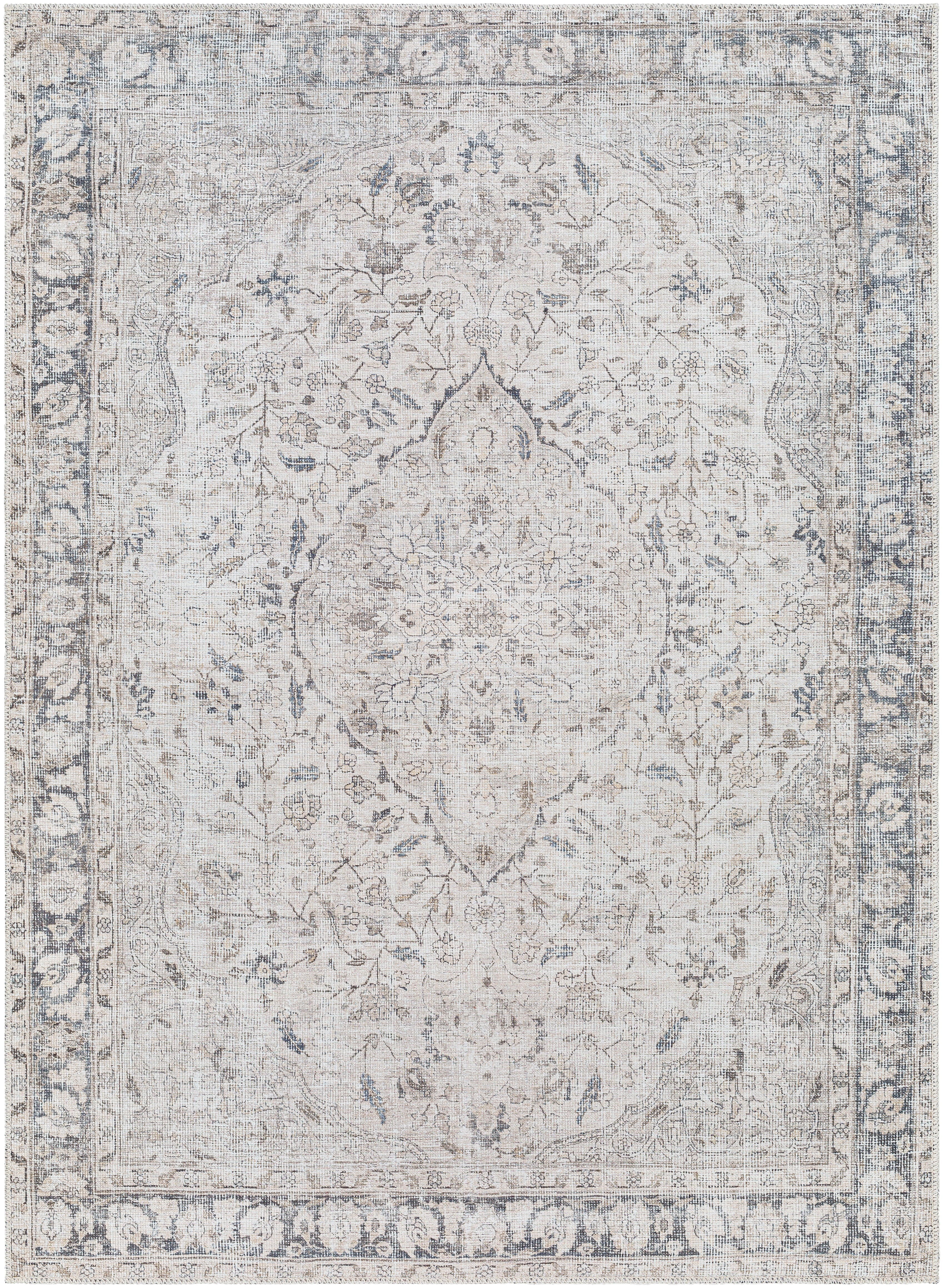 Surya Amelie AML-2385 Ivory Machine Washable Area Rug by LIVABLISS