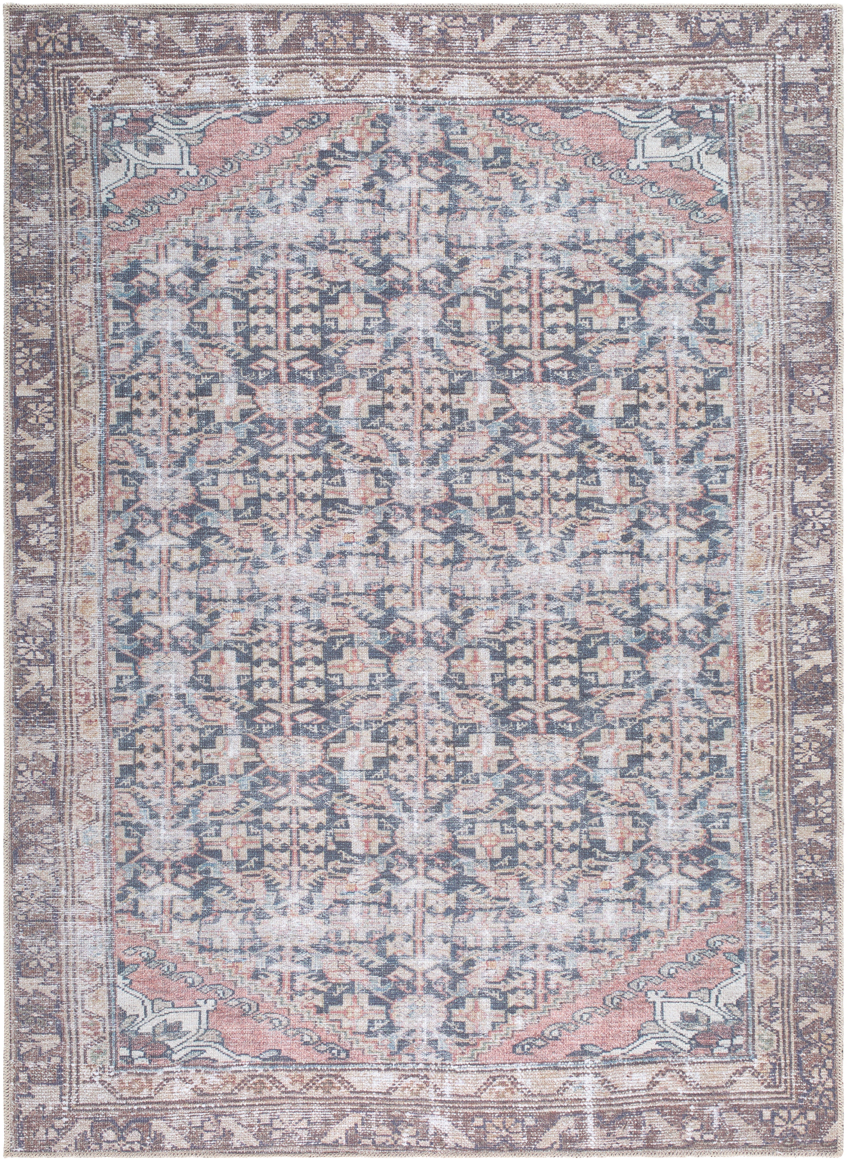 Surya Amelie AML-2395 Black Machine Washable Area Rug by LIVABLISS