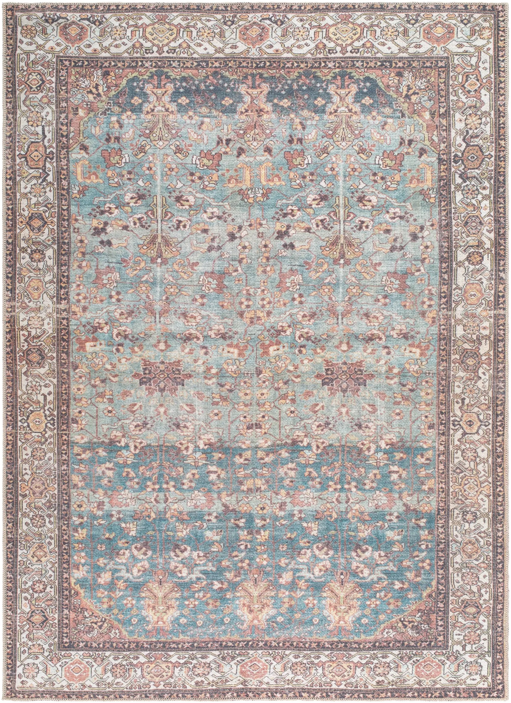 Amelie AML-2399 Pale-Blue Area Rug by LIVABLISS