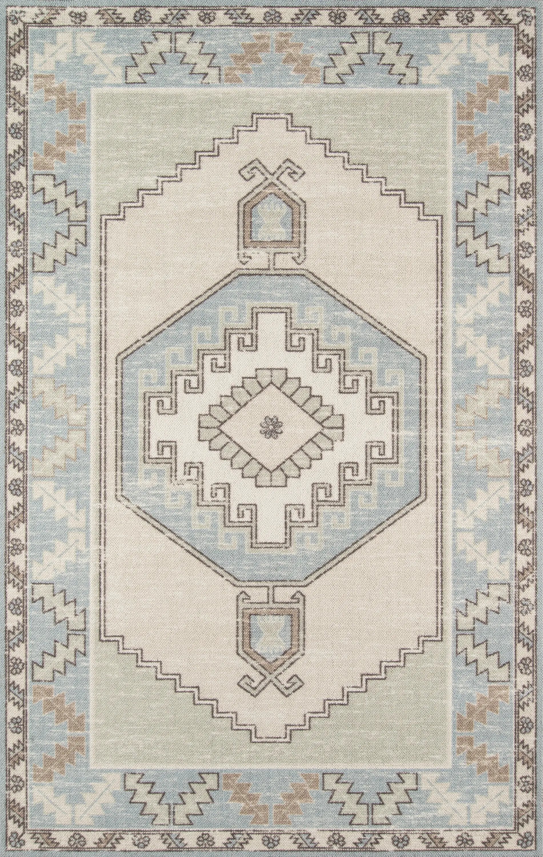 Anatolia ANA-2 Light-Blue Area Rug by Momeni