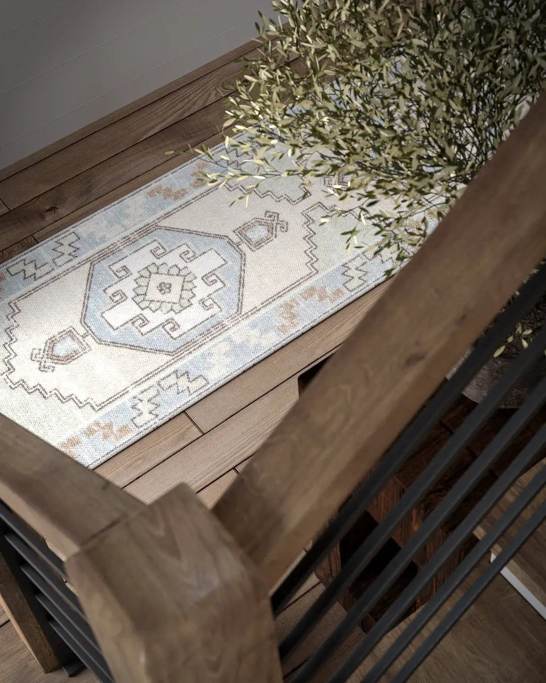 Anatolia ANA-2 Light-Blue Area Rug by Momeni