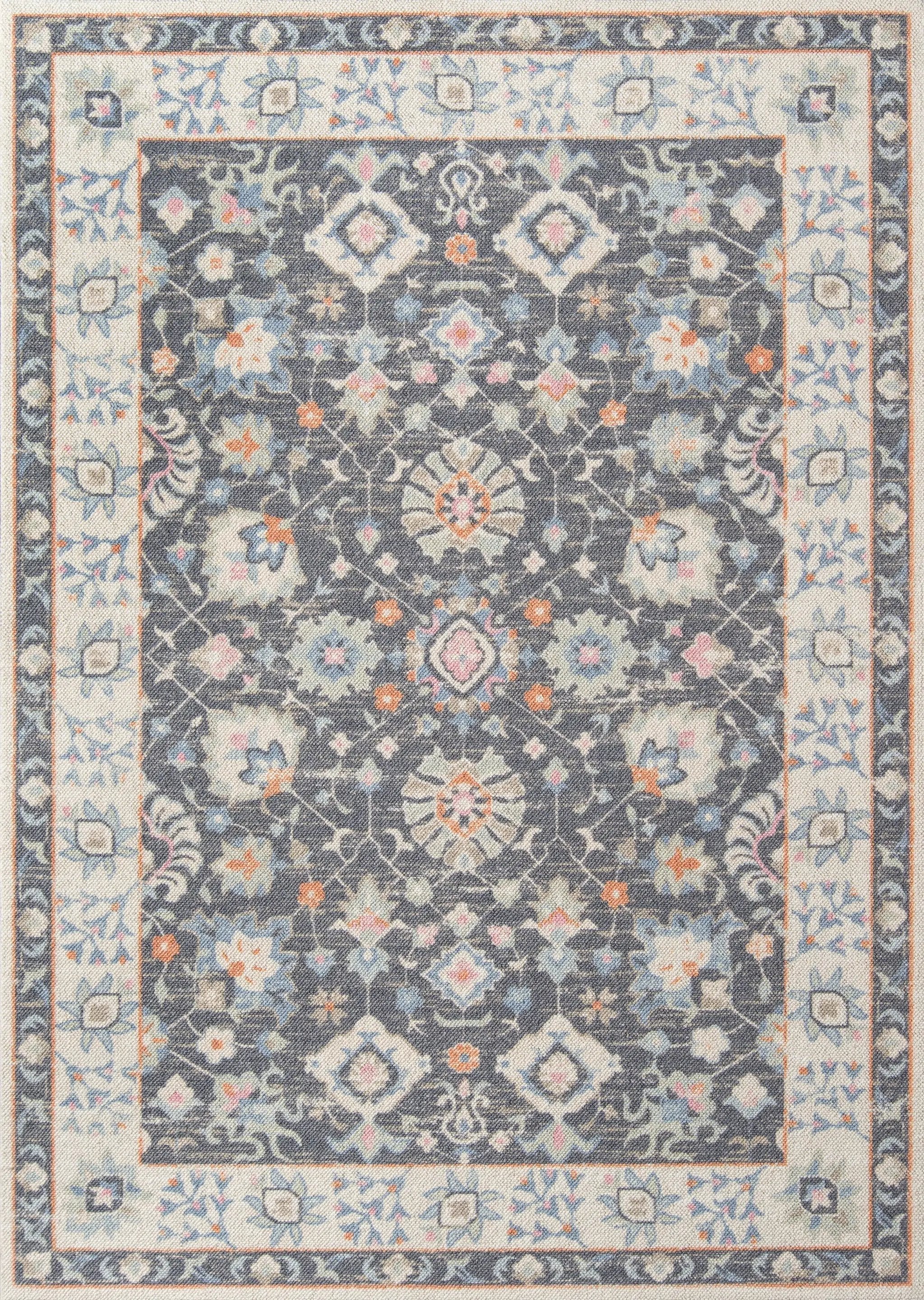 Anatolia ANA-8 Charcoal Area Rug by Momeni
