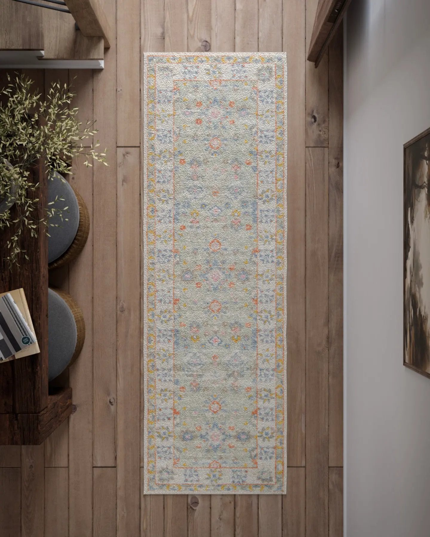 Anatolia ANA-8 Light-Blue Area Rug by Momeni