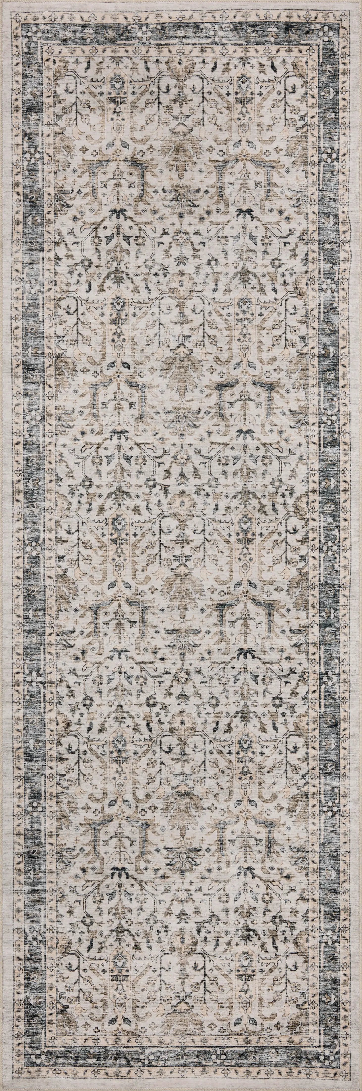 Anniston ANS-01 Ivory / Stone Area Rug by Loloi