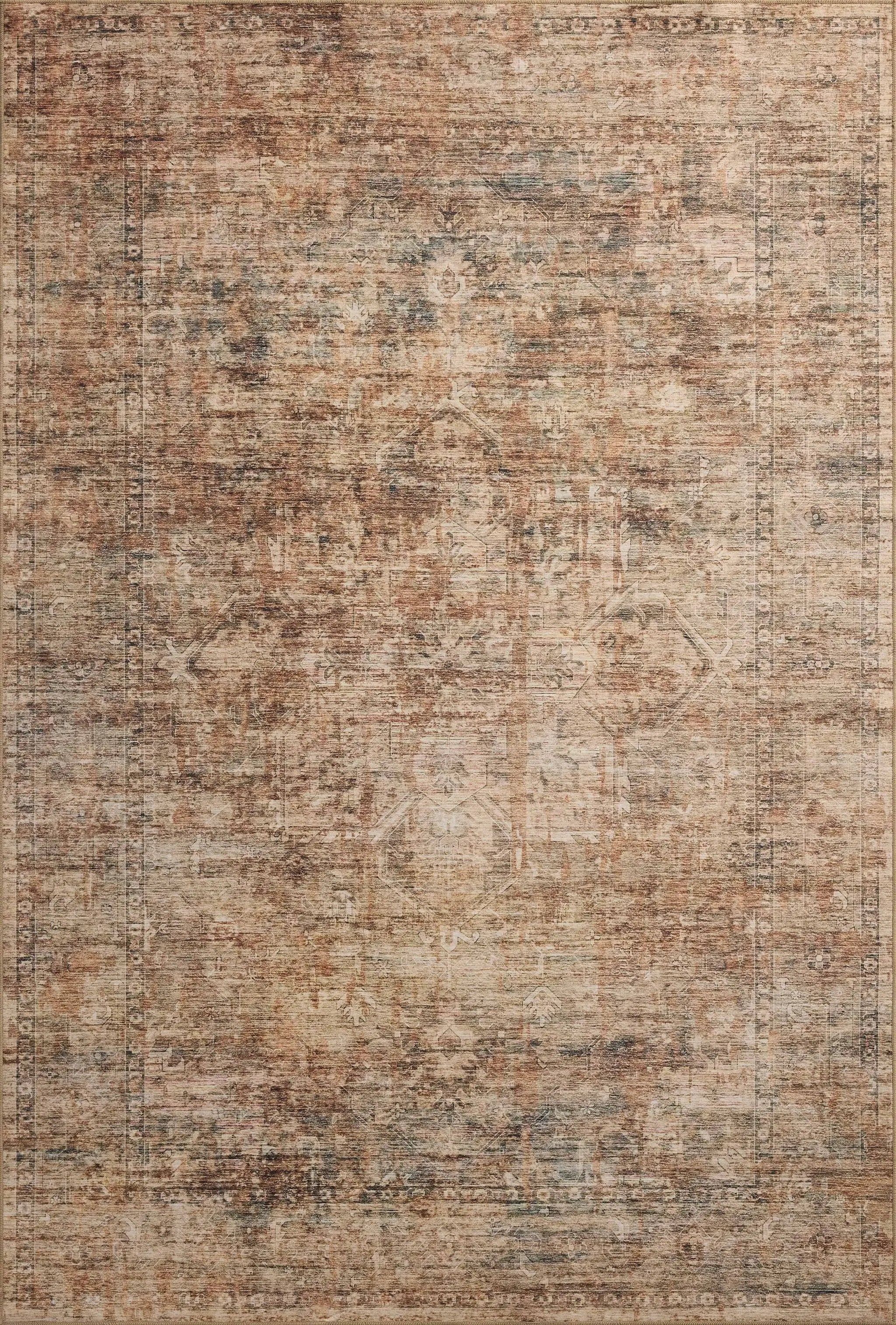 Anniston ANS-06 Clay / Charcoal Area Rug by Loloi