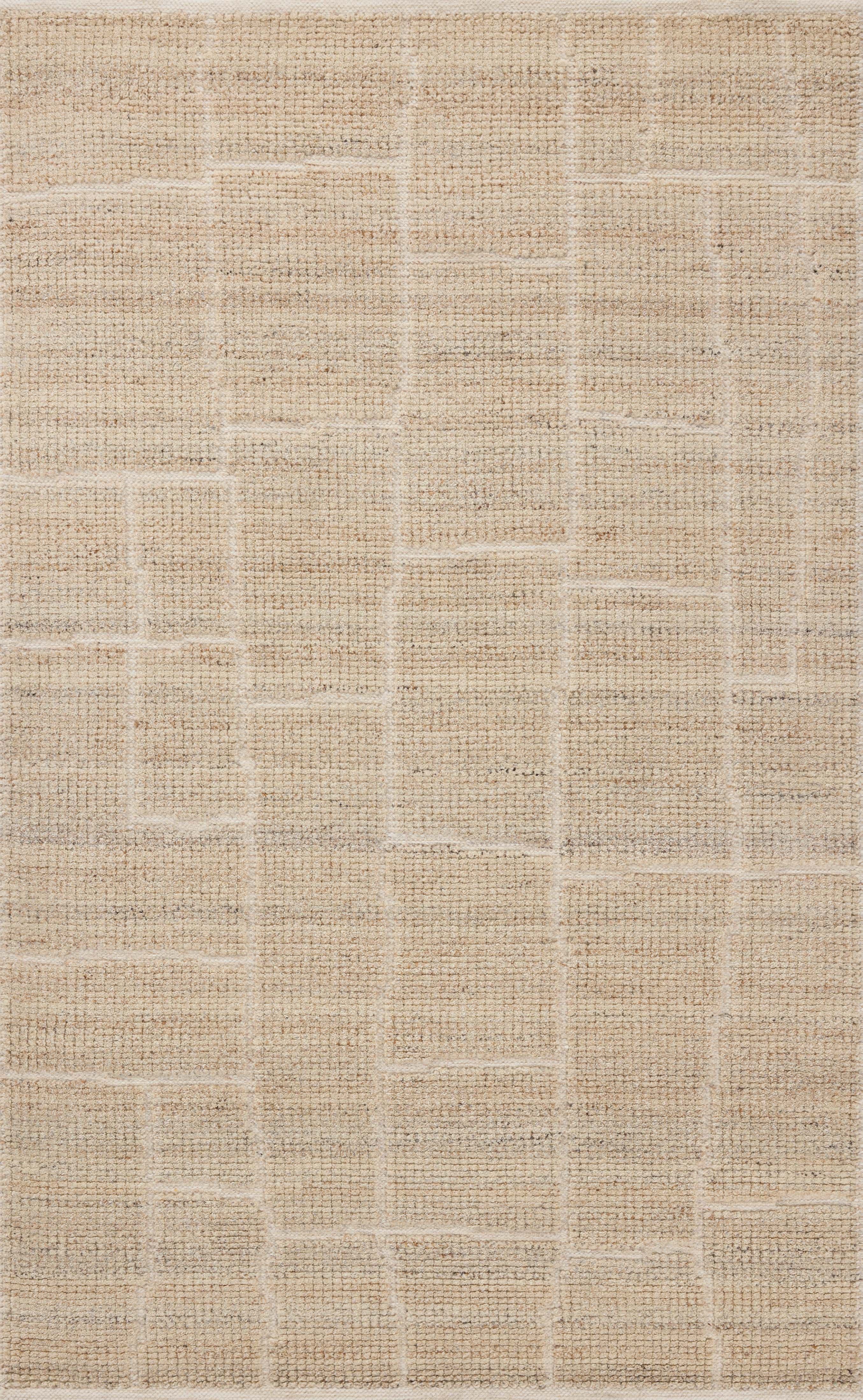 A hand-loomed wool and cotton area rug with contemporary flair in warm natural tones, the Asha ASA-01 Natural Area Rug anchors any room