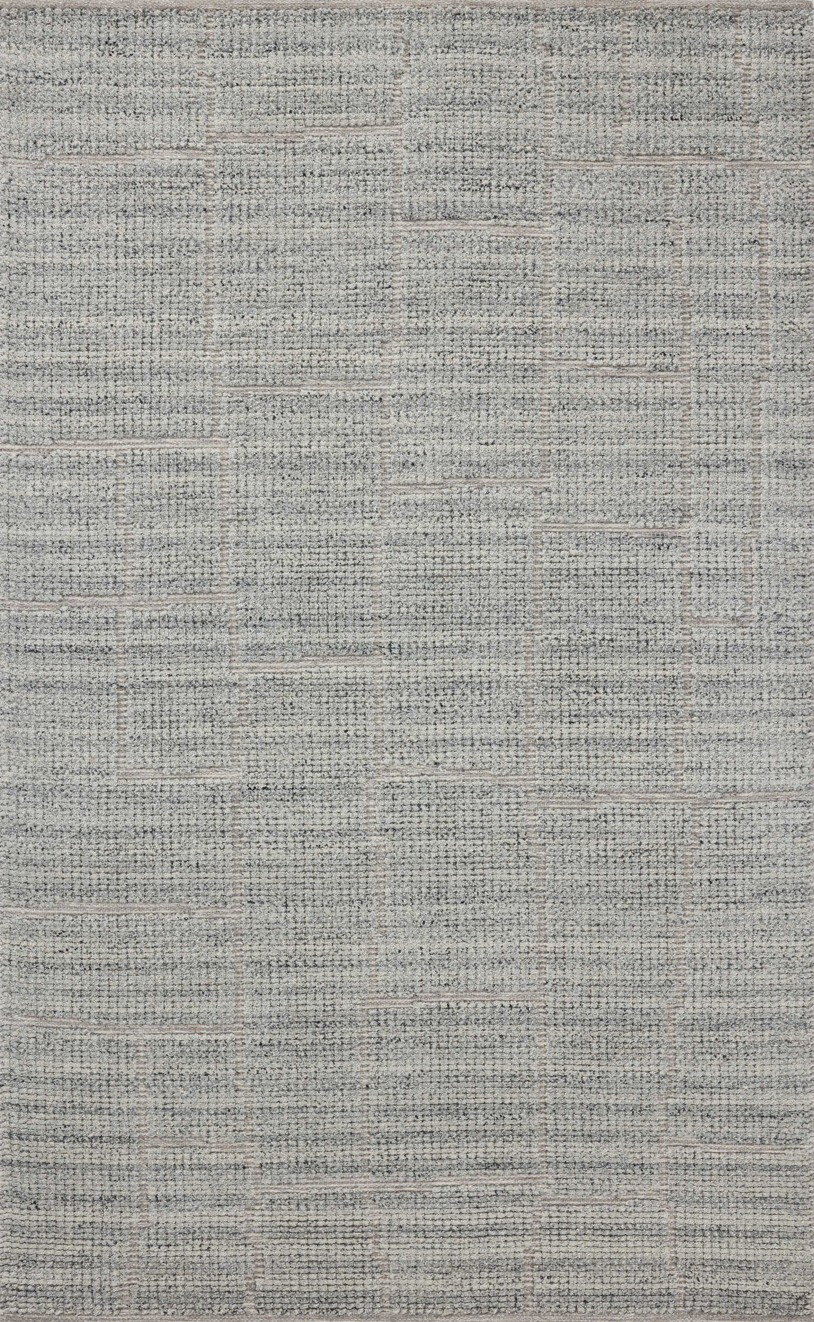 The Asha ASA-01 Sky Area Rug pairs breezy sky-blue tones and contemporary patterns in a hand-loomed wool and cotton area rug