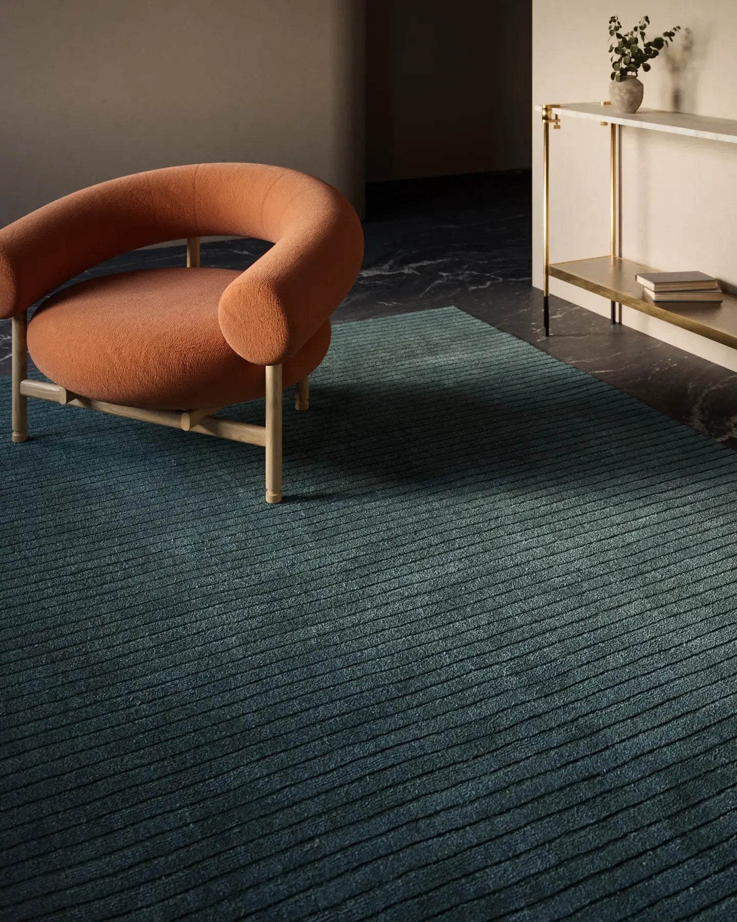 Asher ASH-1 Blue Area Rug by Momeni