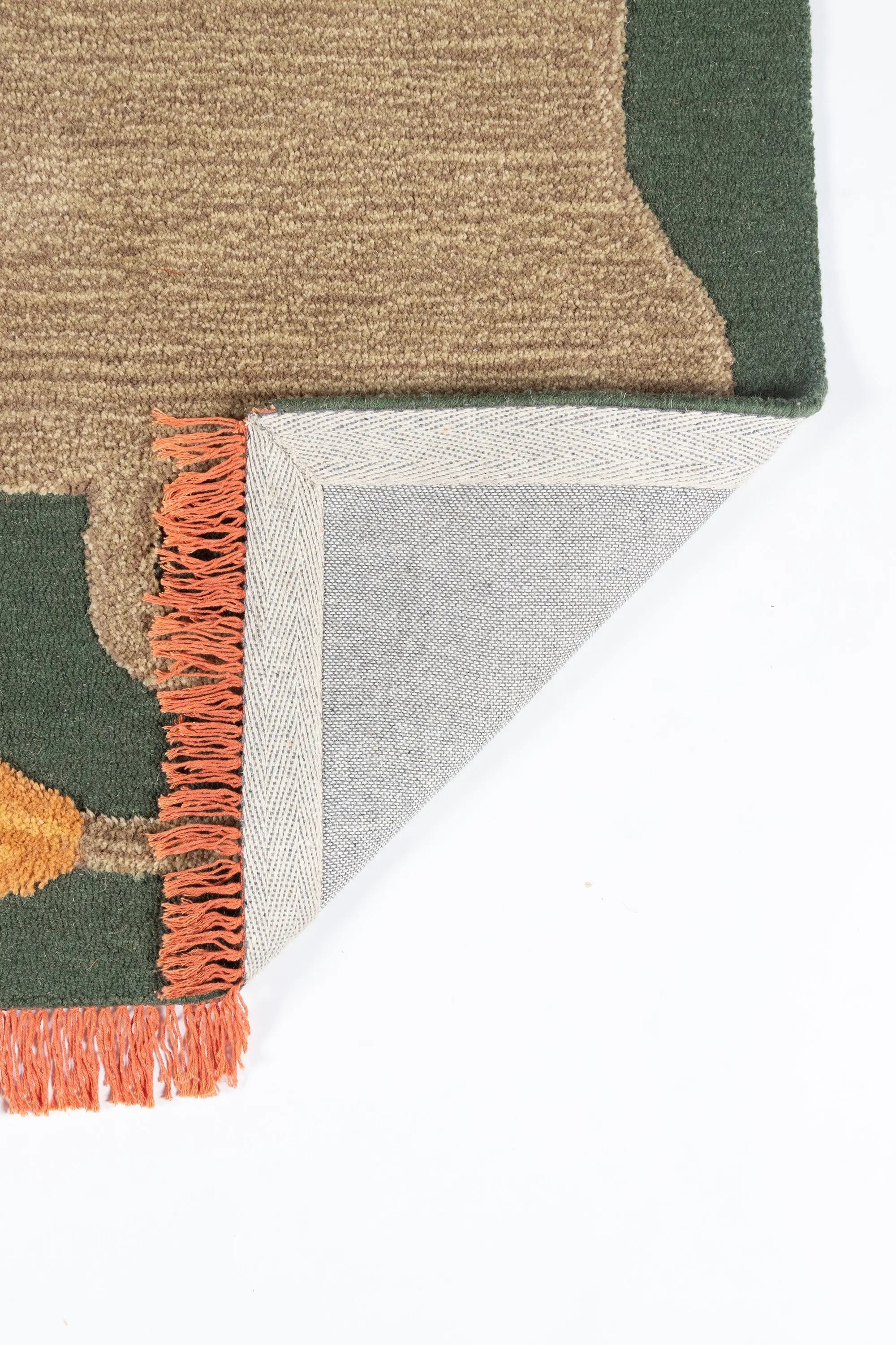 Atticus ATC-1 (Lion) Green Area Rug by Novogratz by Momeni