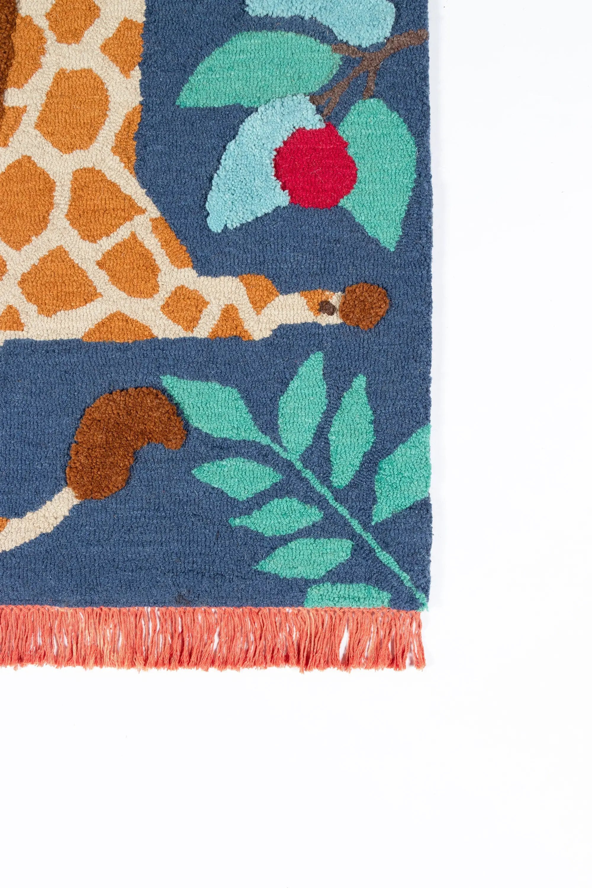 Atticus ATC-3 (Giraffe) Navy Area Rug by Novogratz by Momeni