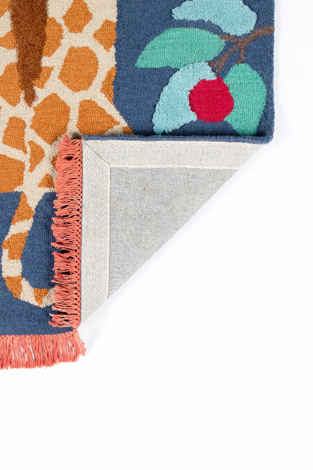 Atticus ATC-3 (Giraffe) Navy Area Rug by Novogratz by Momeni