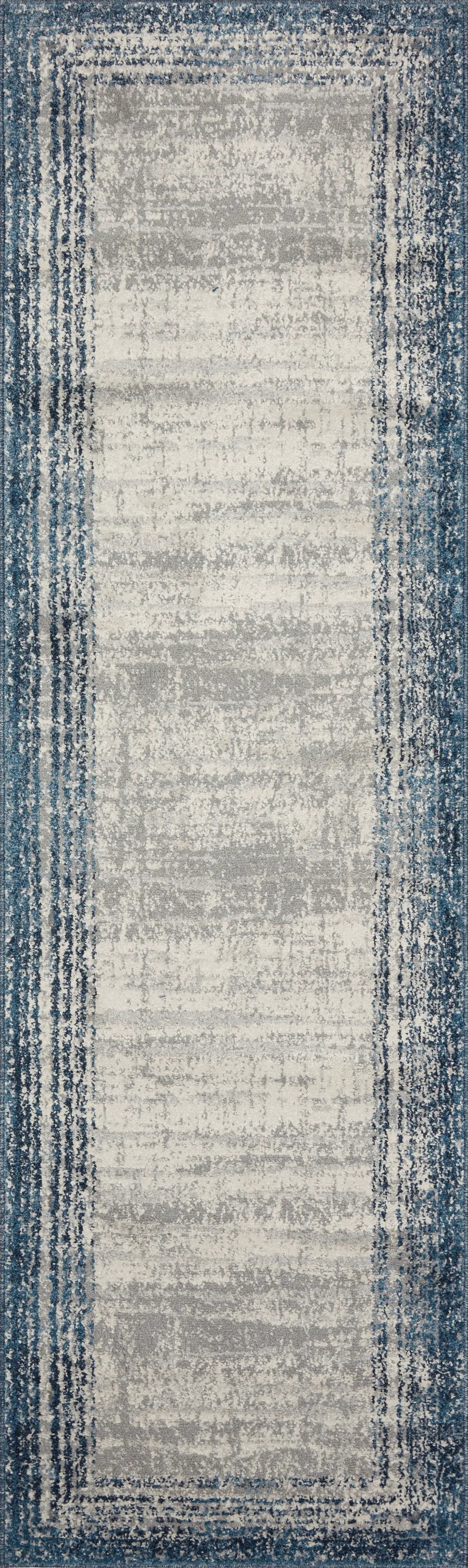 Austen AUS-02 Pebble / Blue Area Rug by Loloi