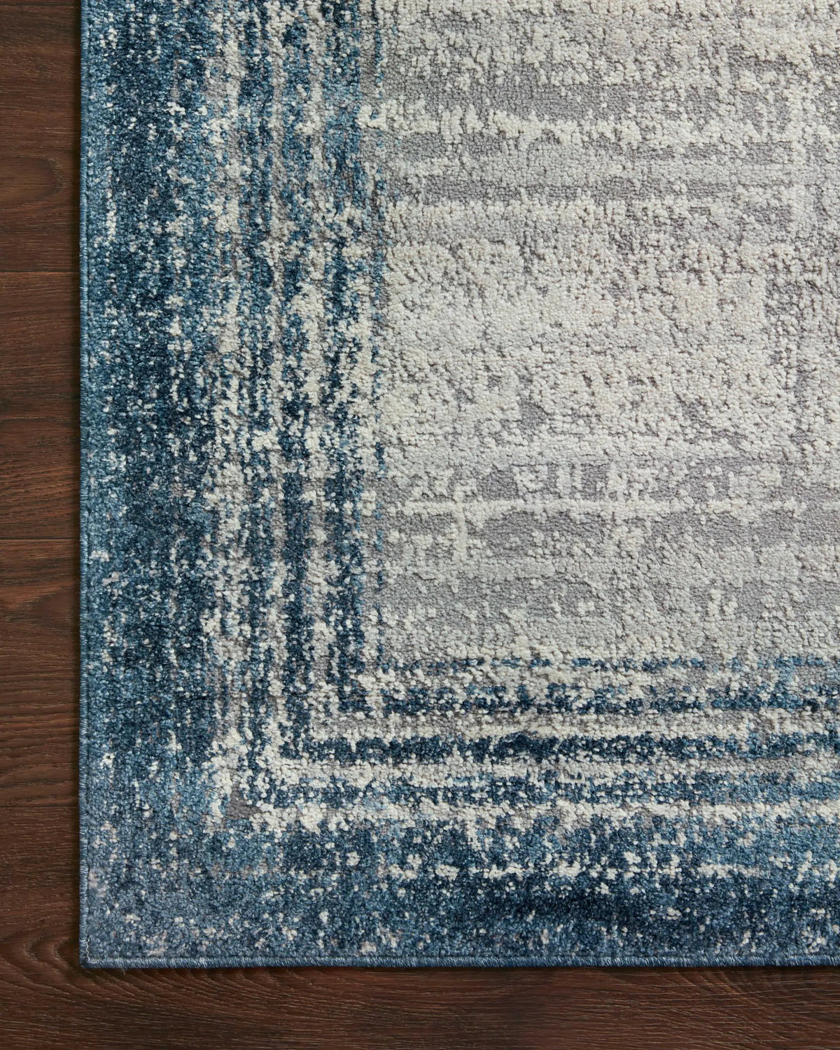 Austen AUS-02 Pebble / Blue Area Rug by Loloi