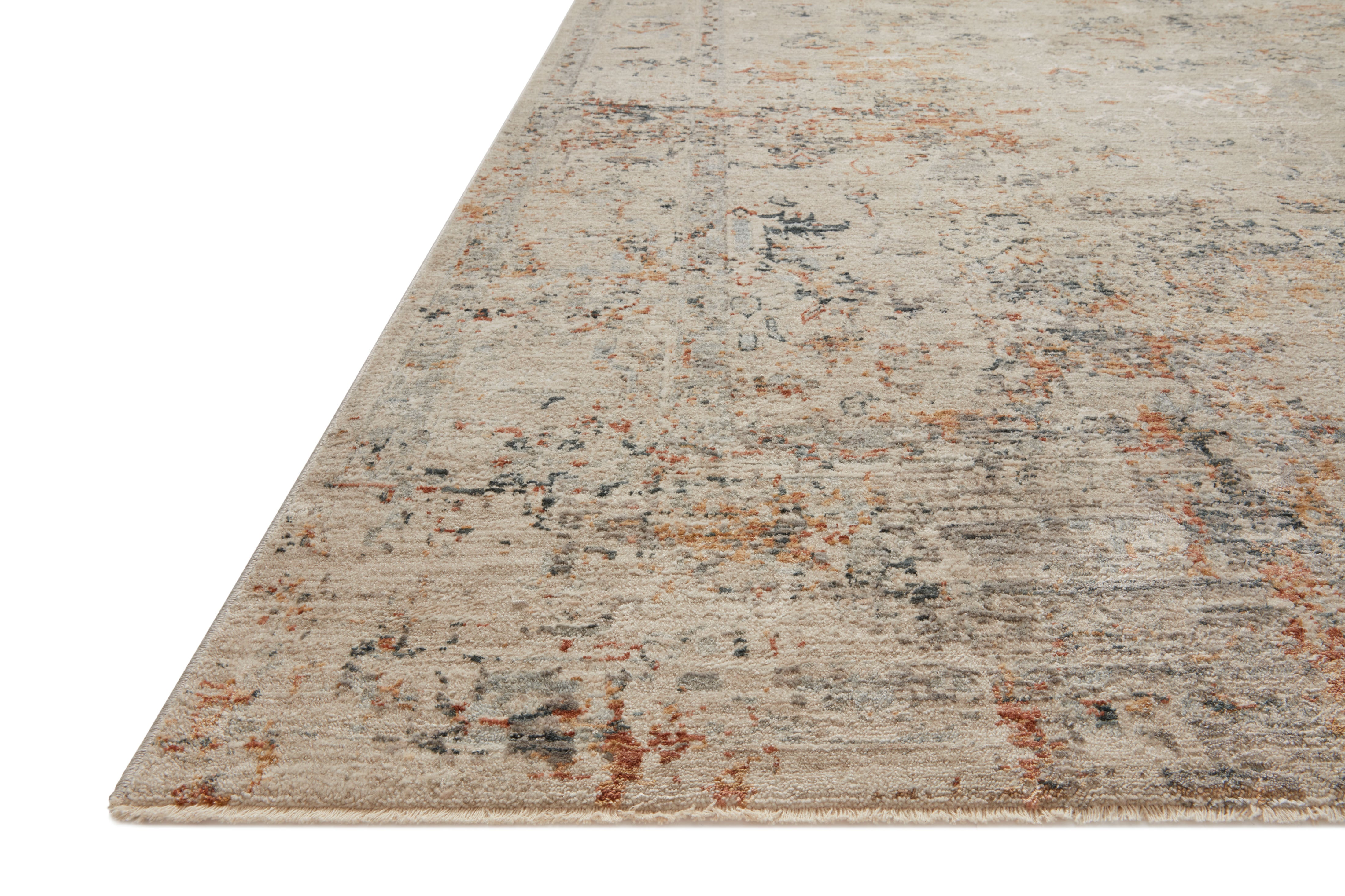 Loloi Axel AXE-02 Silver / Spice Area Rug
