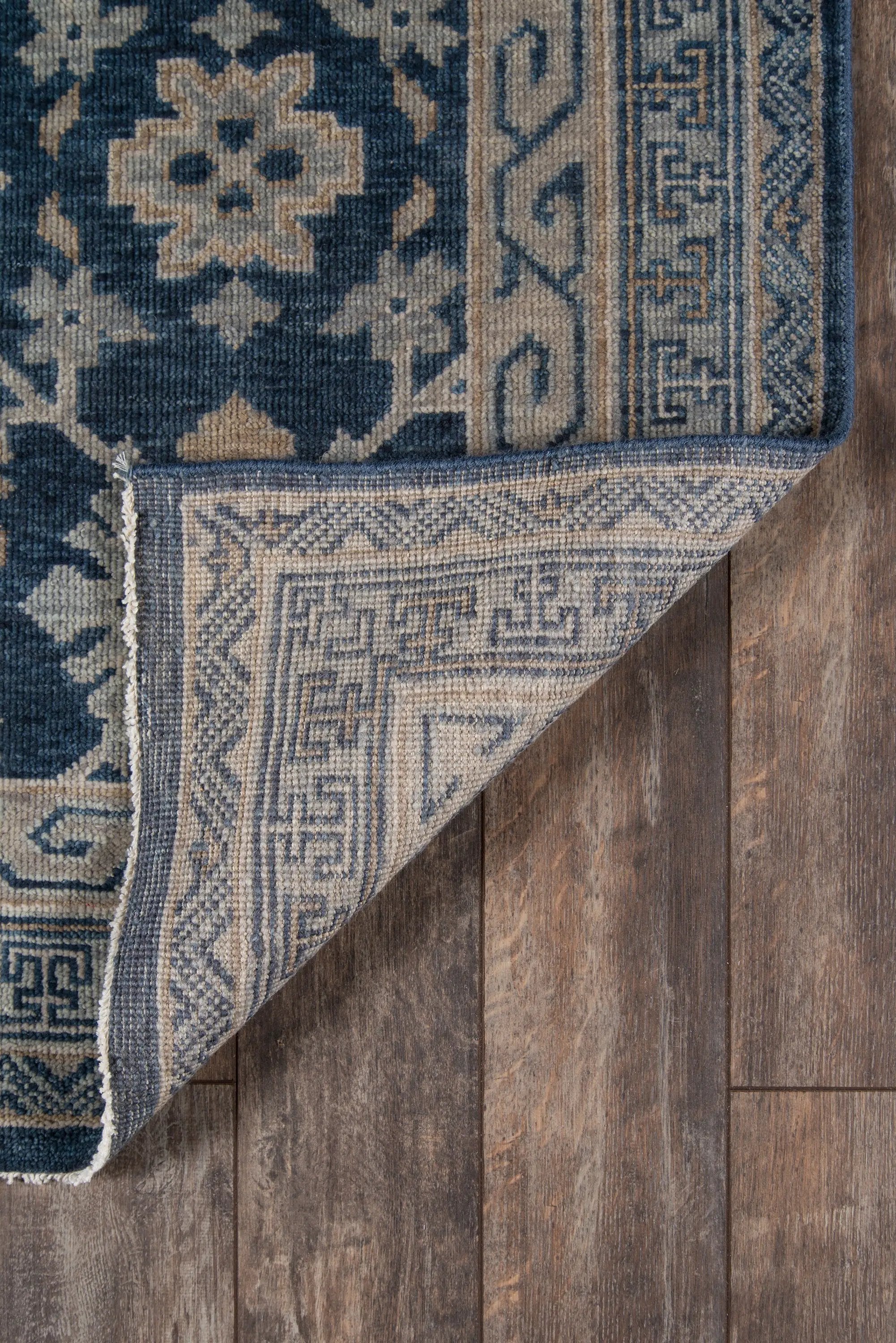 Banaras BNR-1 Blue Area Rug by Momeni