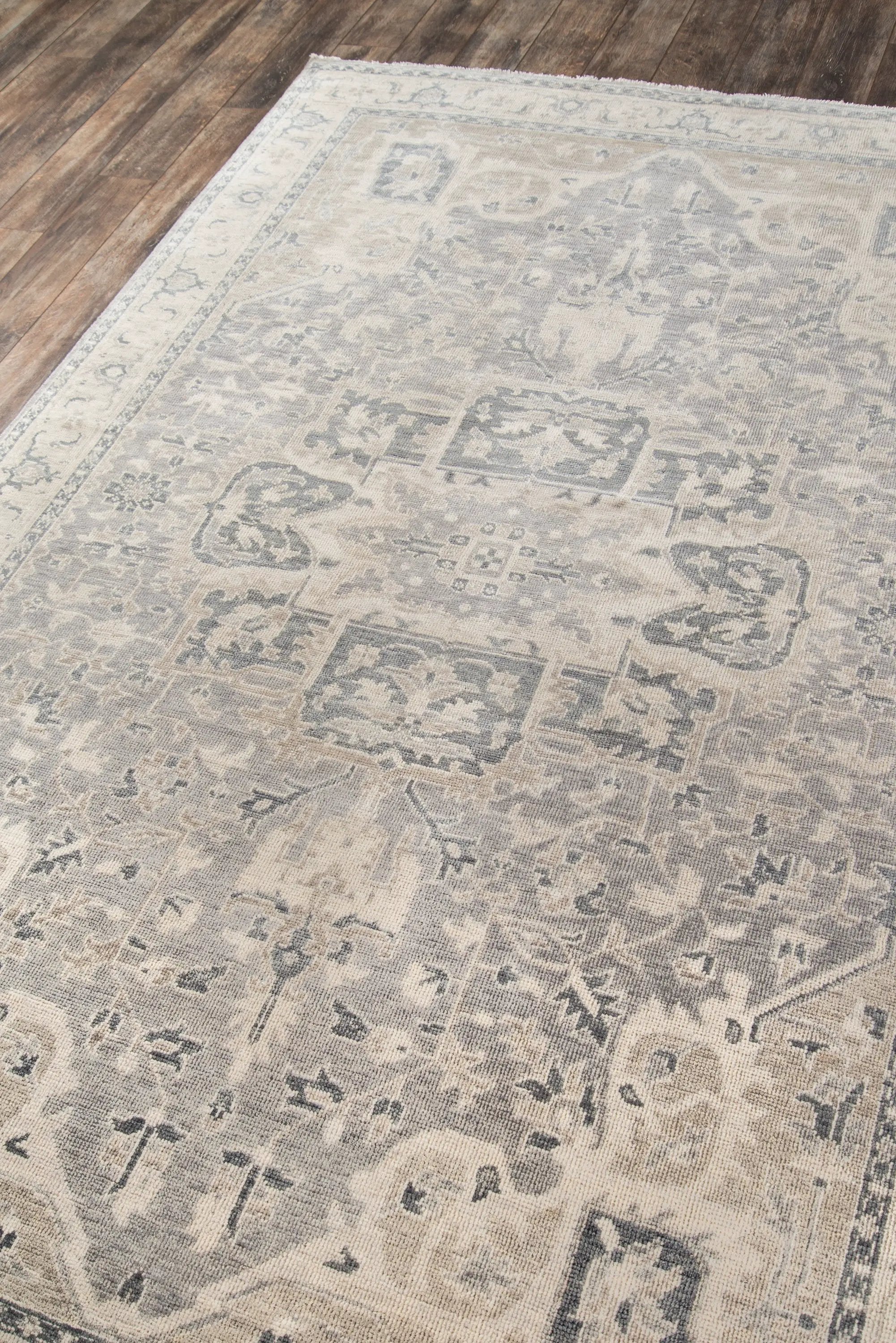 Banaras BNR-4 Gray Area Rug by Momeni