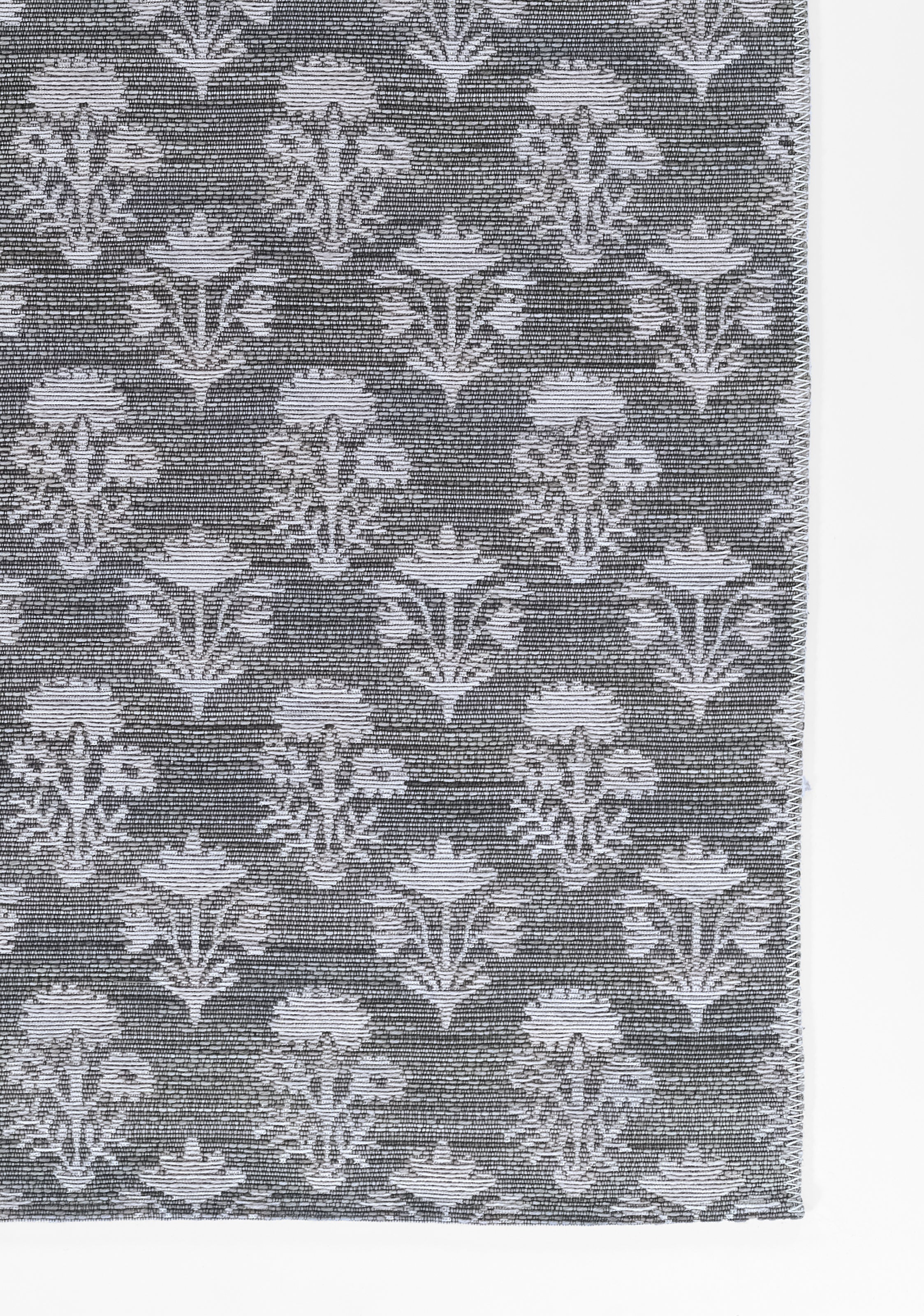 Barron BRN-5 Blue Area Rug with geometric-inspired patterns, premium wool-cotton blend
