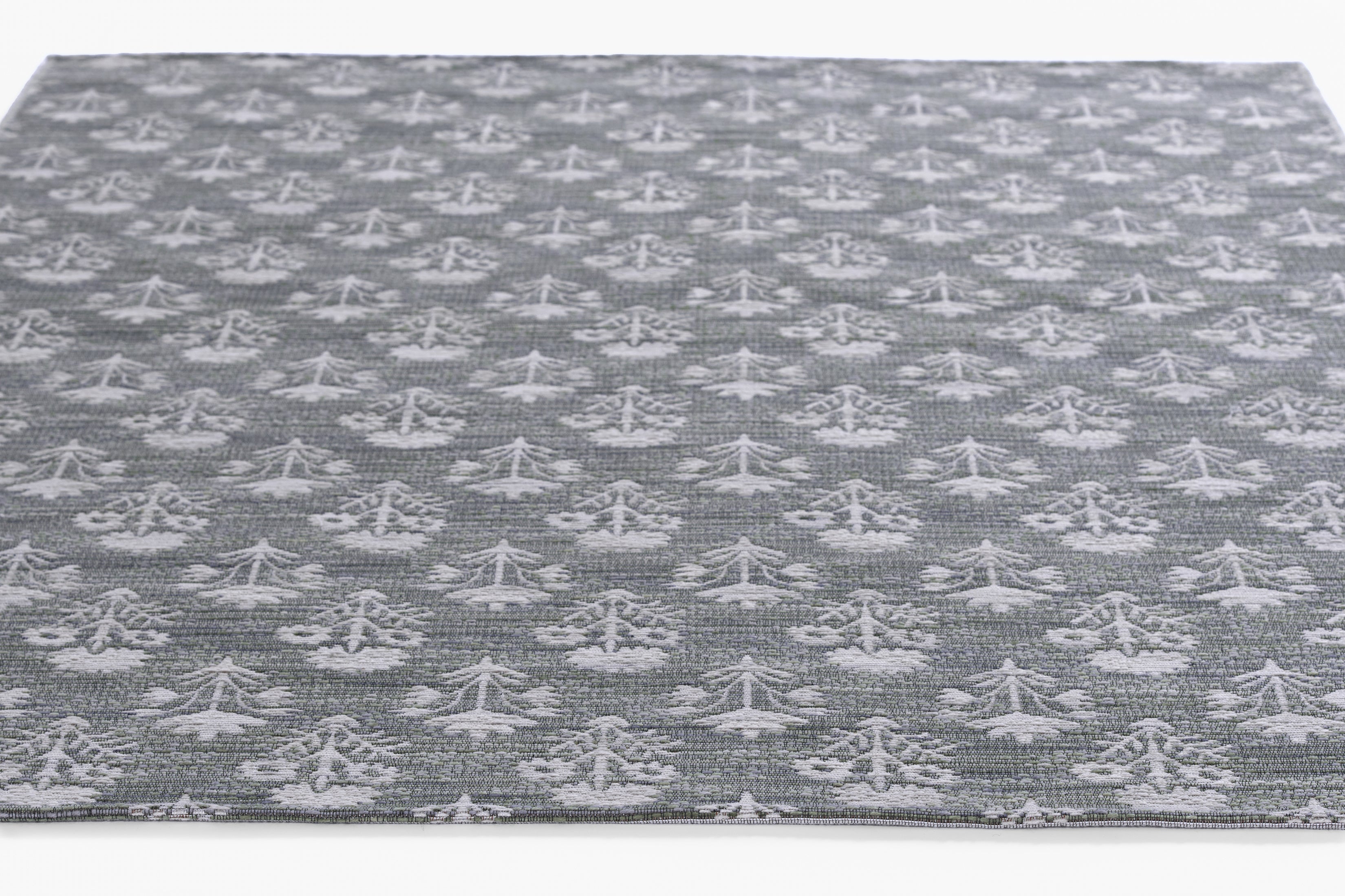 Barron BRN-5 Blue Area Rug with geometric-inspired patterns, premium wool-cotton blend